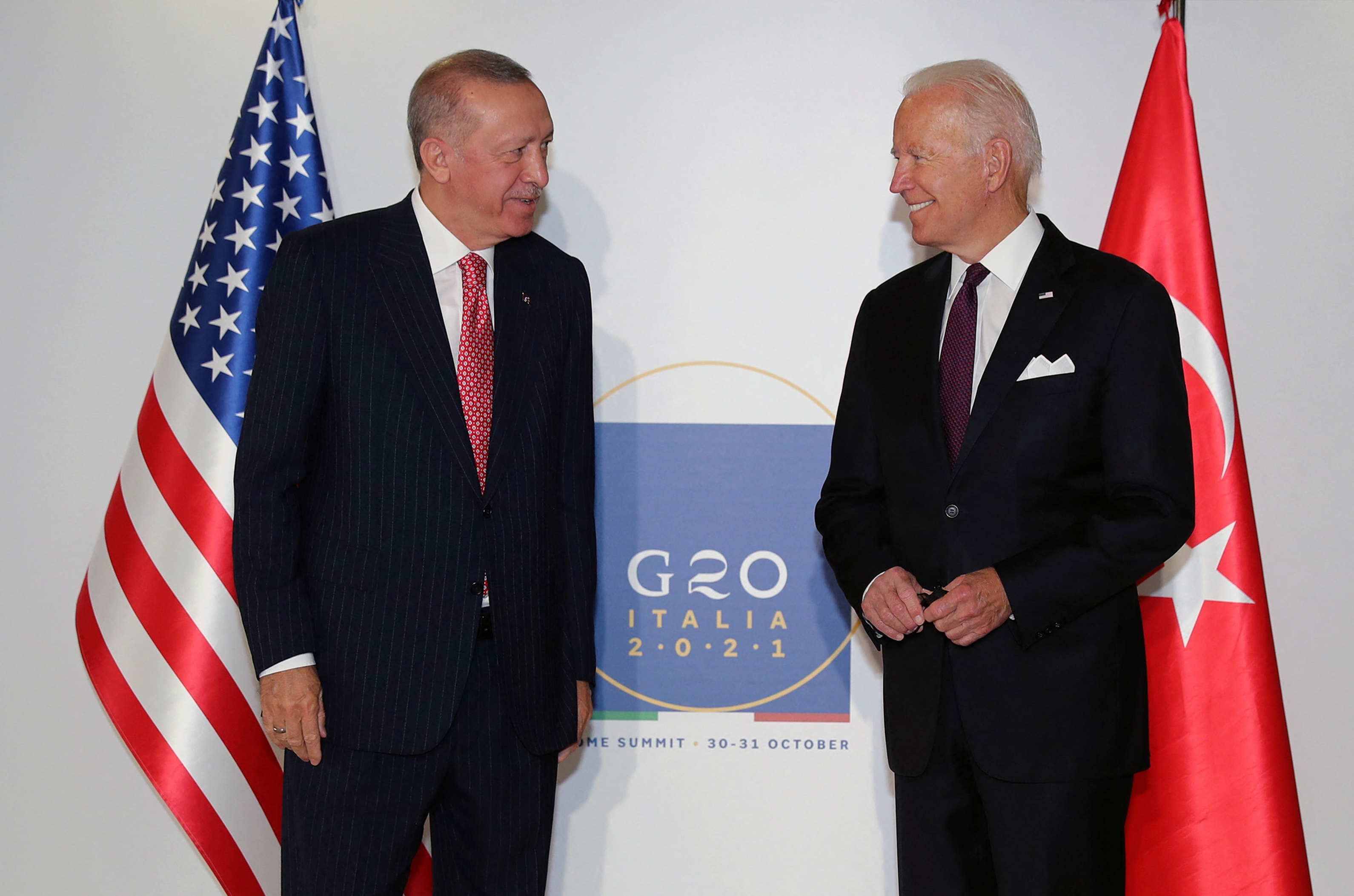 Erdogan and Biden seek to repair ties at G20 bilateral meeting
