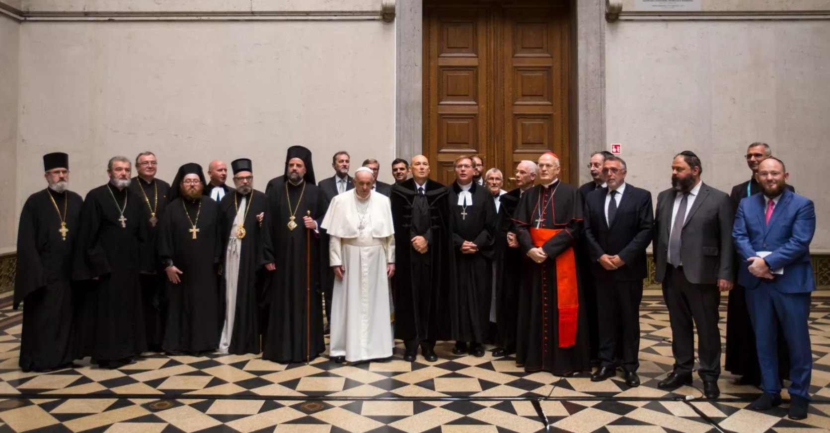 Magyarországi Egyházak Ökumenikus Tanácsának (MEÖT) küldöttsége Ferenc pápával