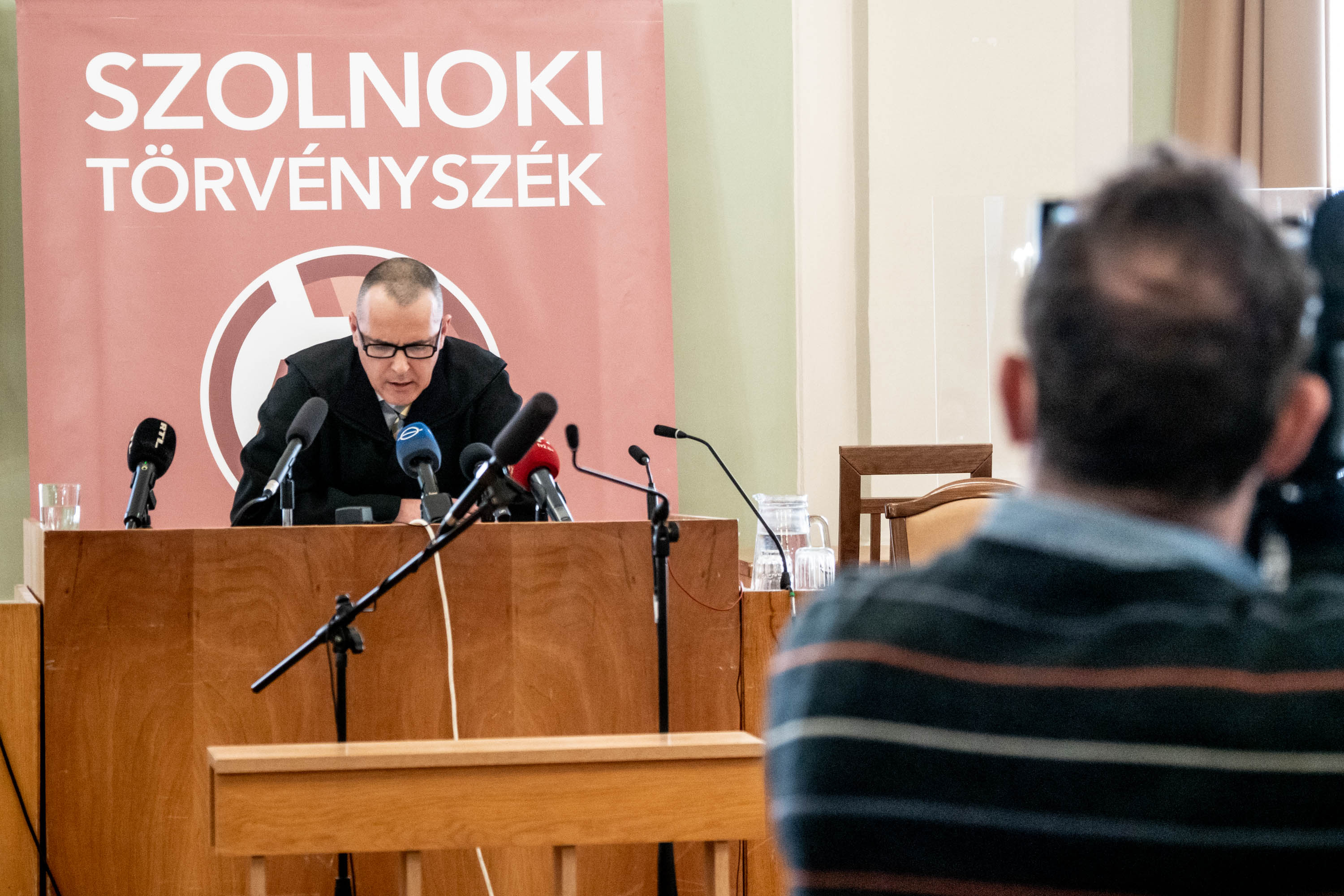 Ítélethirdetés a Szolnoki Törvényszéken 2022. január 7-én.