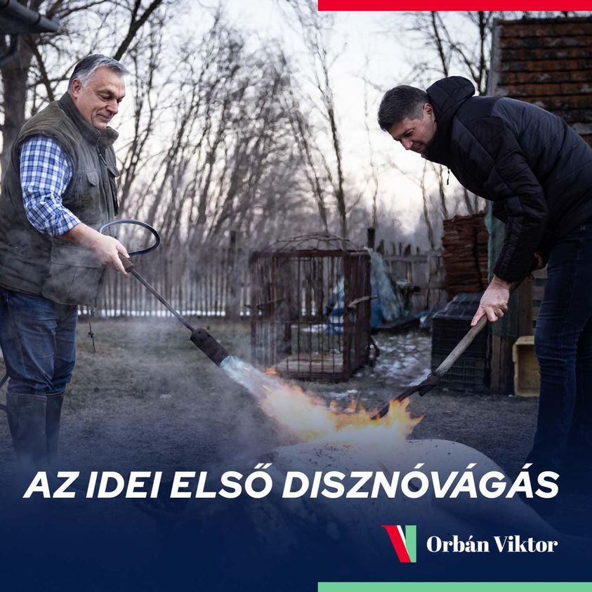 Orbán Viktor nem vacsorára érkezett az öttömösi disznóvágásra