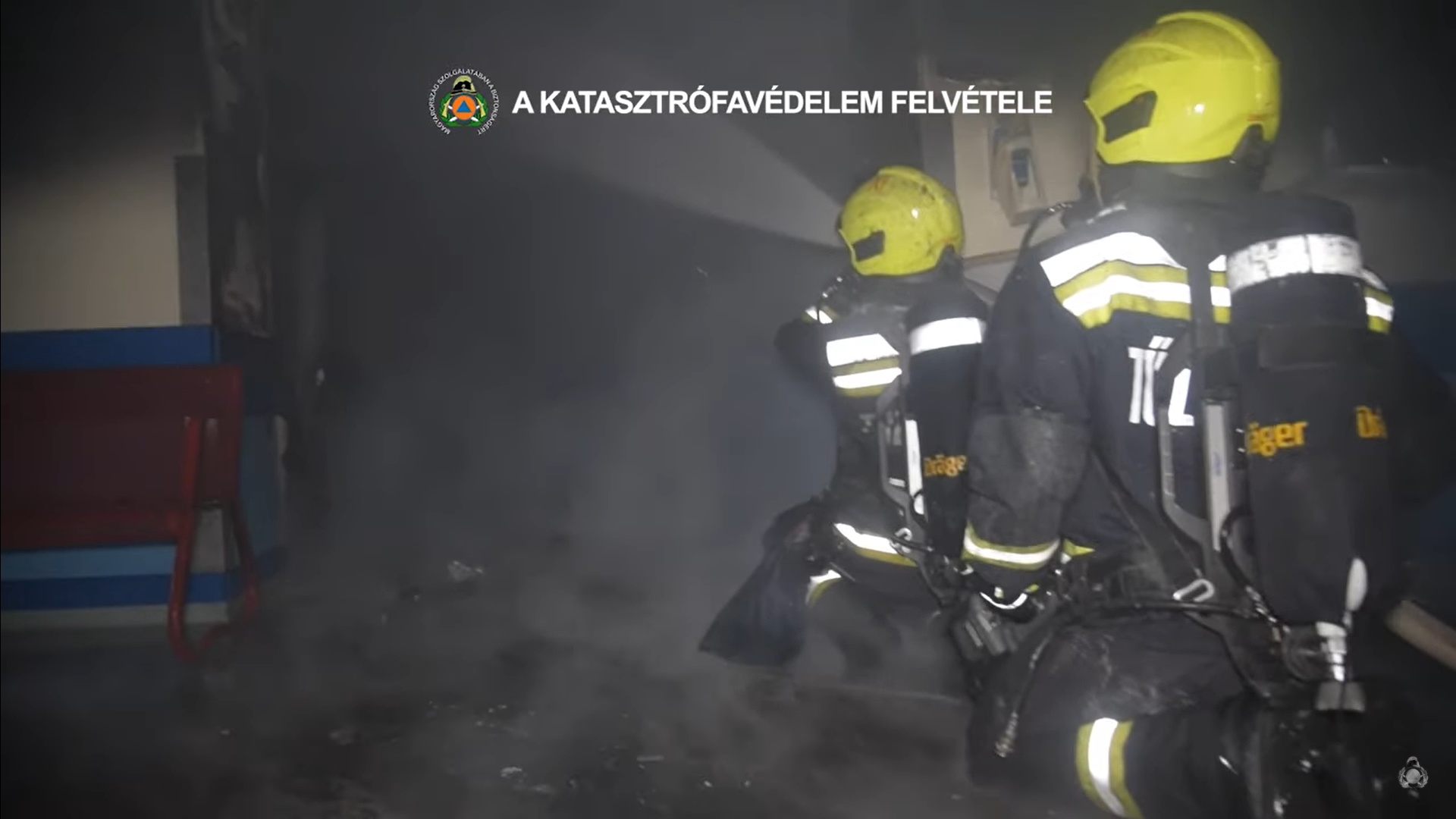 Videón a tűz pusztítása a Szent Imre Kórházban