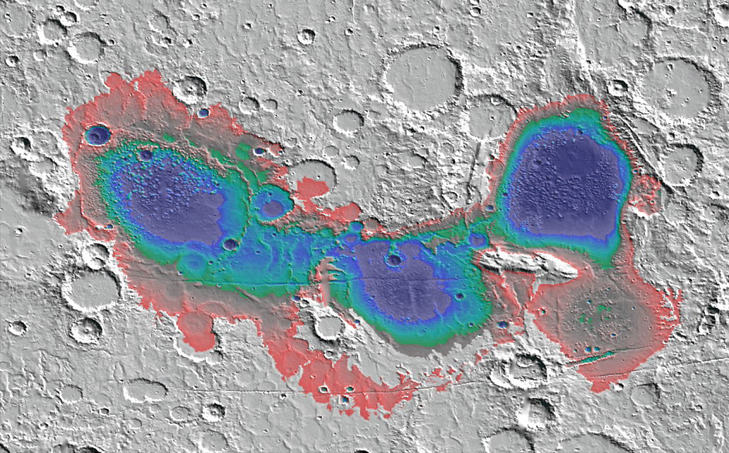 Marsi vízmeder MRO által készített felvétele 2017-ből
