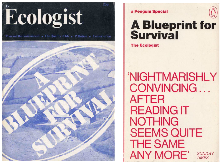 A Blueprint for Survival magazin- és könyvkiadásának borítója