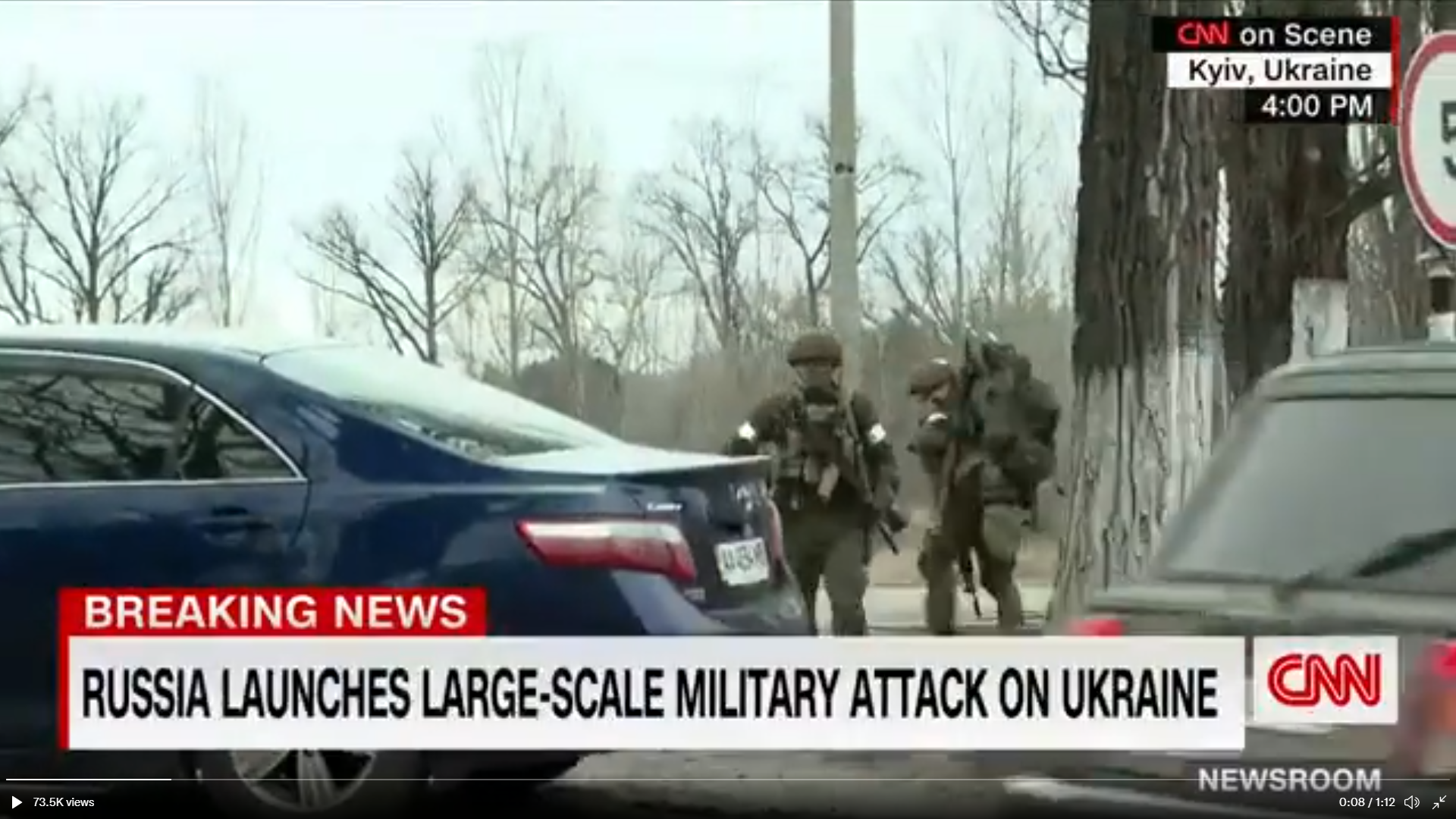 Videós bizonyíték van arra, hogy az oroszok elfoglaltak egy repteret Kijev határában