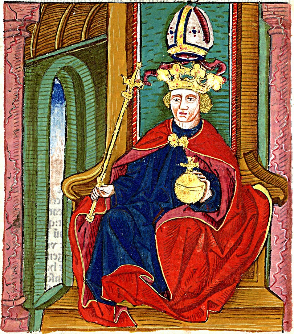 Könyves Kálmán ábrázolása a Thuróczy-krónikában