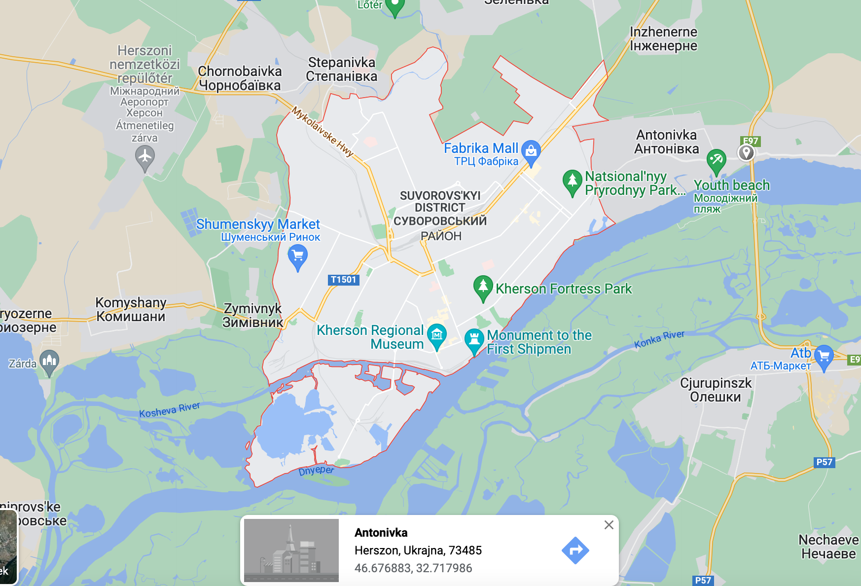 Az oroszok elfoglalták a Dnyepr hídját Herszonnál