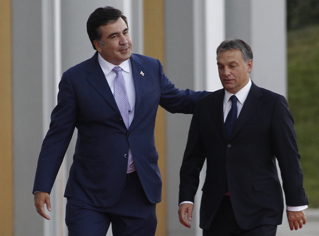 Szaakasvili és Orbán 2012-ben.