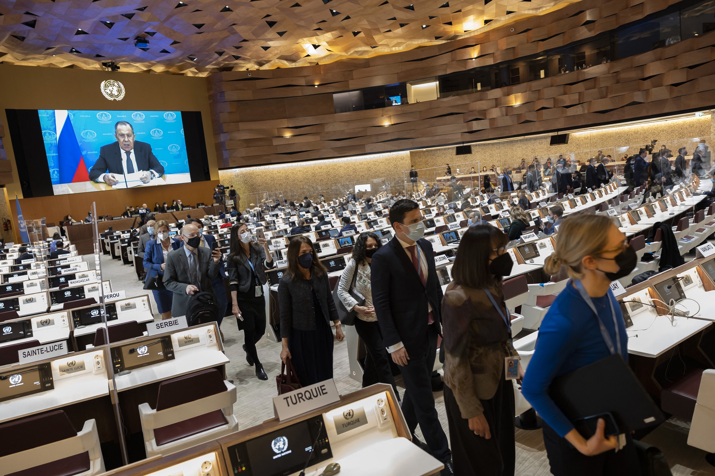 Kivonultak a diplomaták Lavrov beszédéről az ENSZ Emberi Jogi Tanácsában