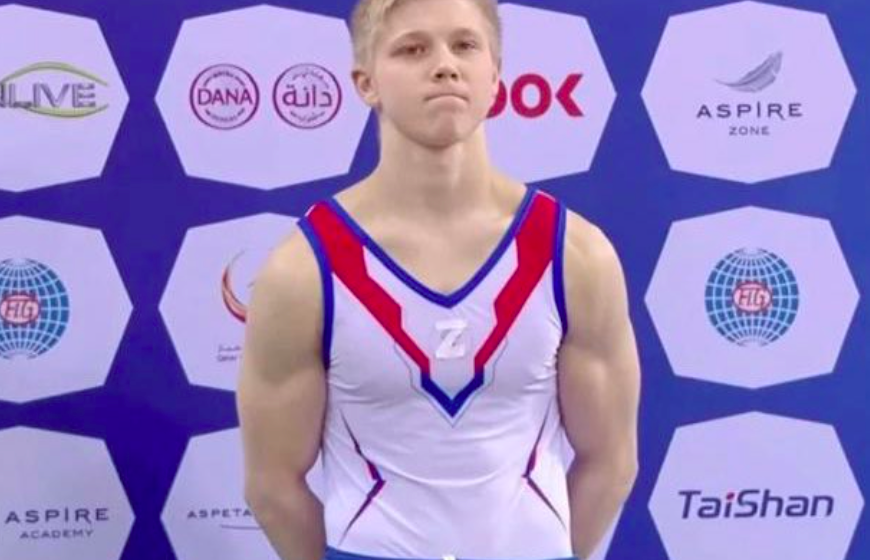 Az orosz tornász, aki Z betűvel a ruháján állt az ukrán versenytársa mellé a dobogón, úgy érzi, helyesen cselekedett