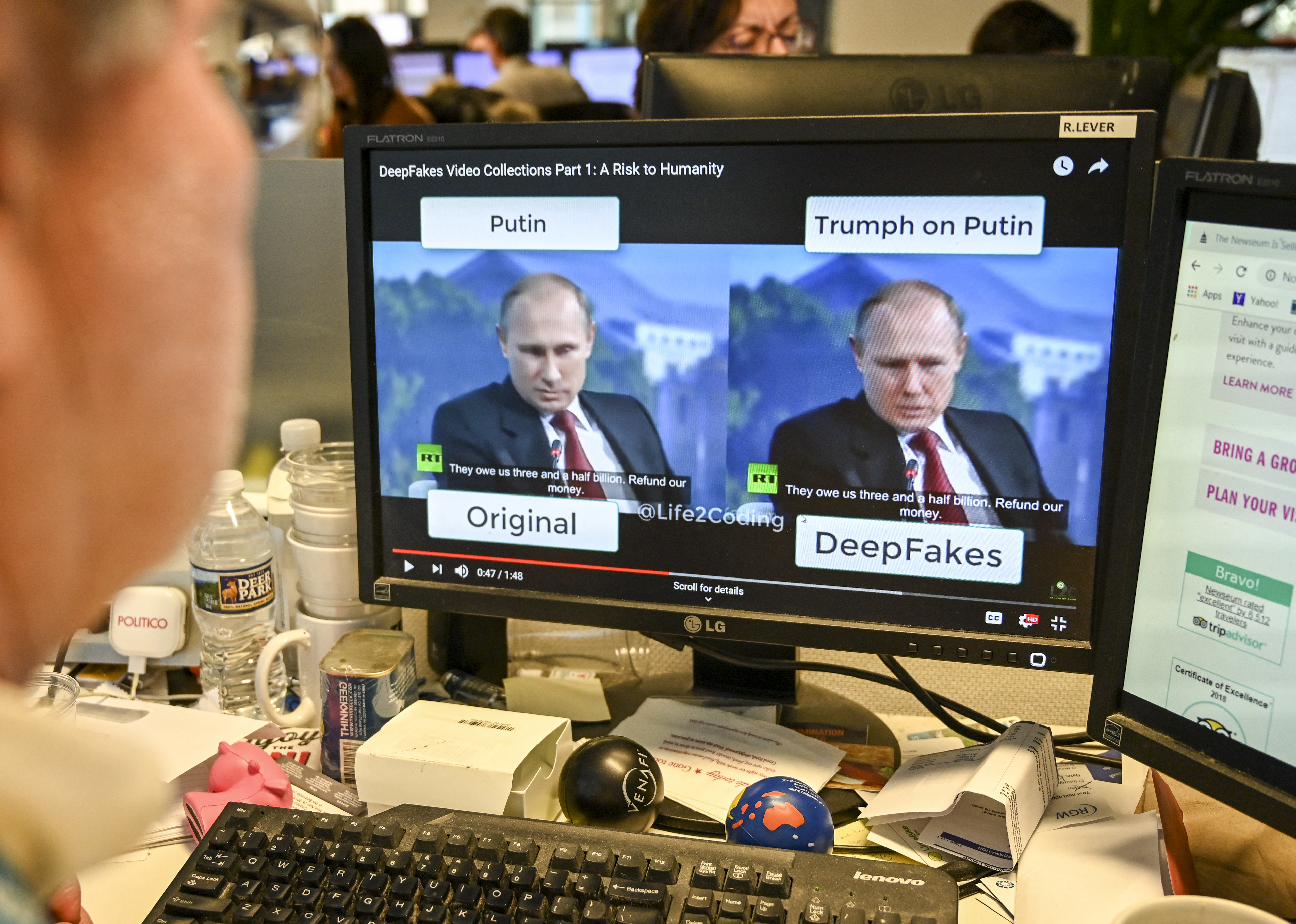 Az ukránok szerint deepfake az a videó, amelyben Putyin légikísérők körében beszél a háborúról