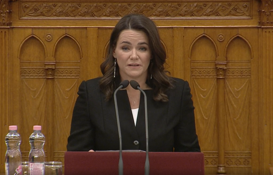 A parlament elnökké választotta Novák Katalint