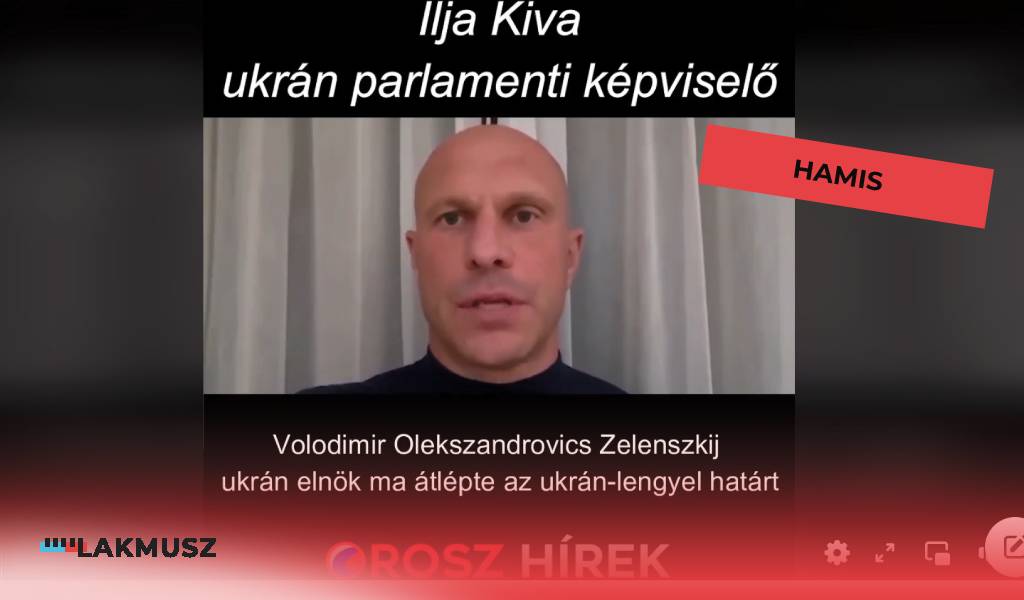 Magyar nyelvű propagandaoldal terjeszti, hogy Zelenszkij elmenekült Ukrajnából