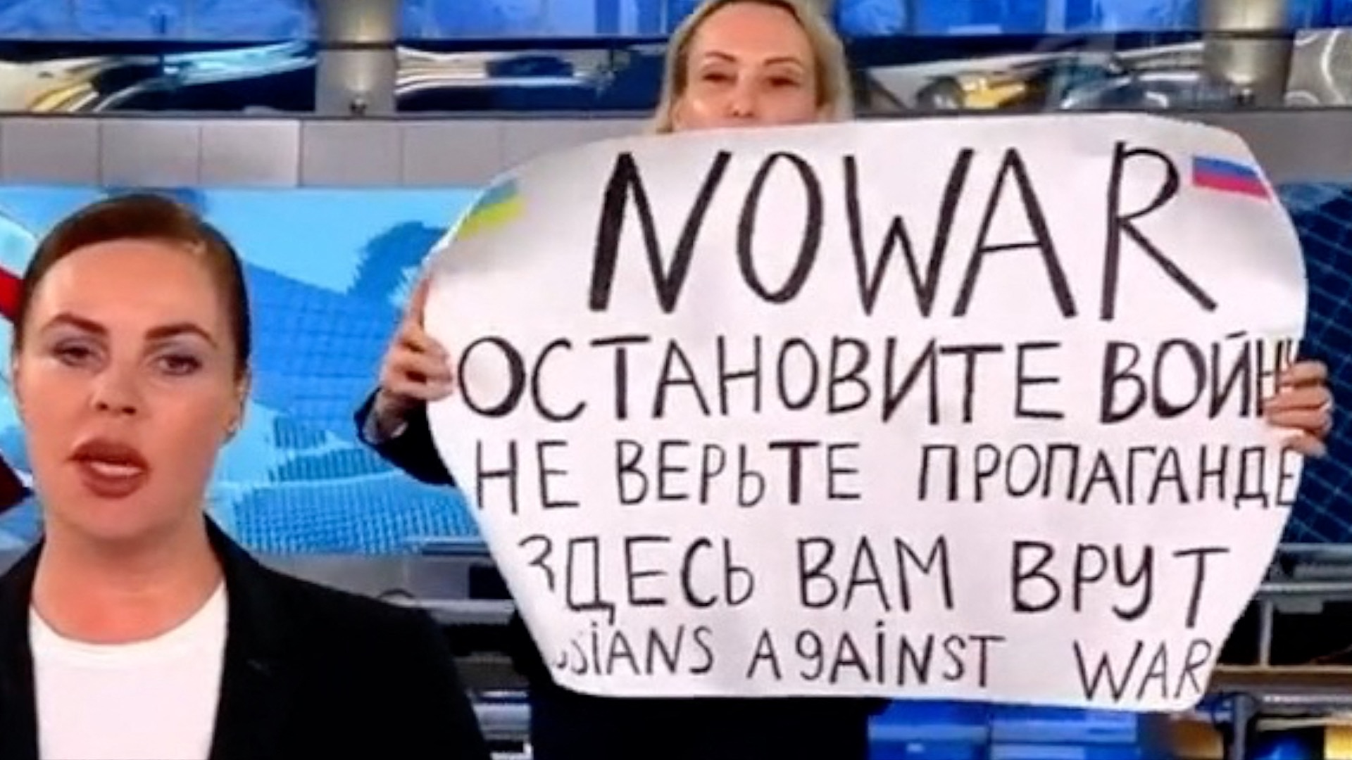 Mégsem mérgezték meg Marina Ovszjannyikova orosz újságírót, aki a híradóban tüntetett a háború ellen