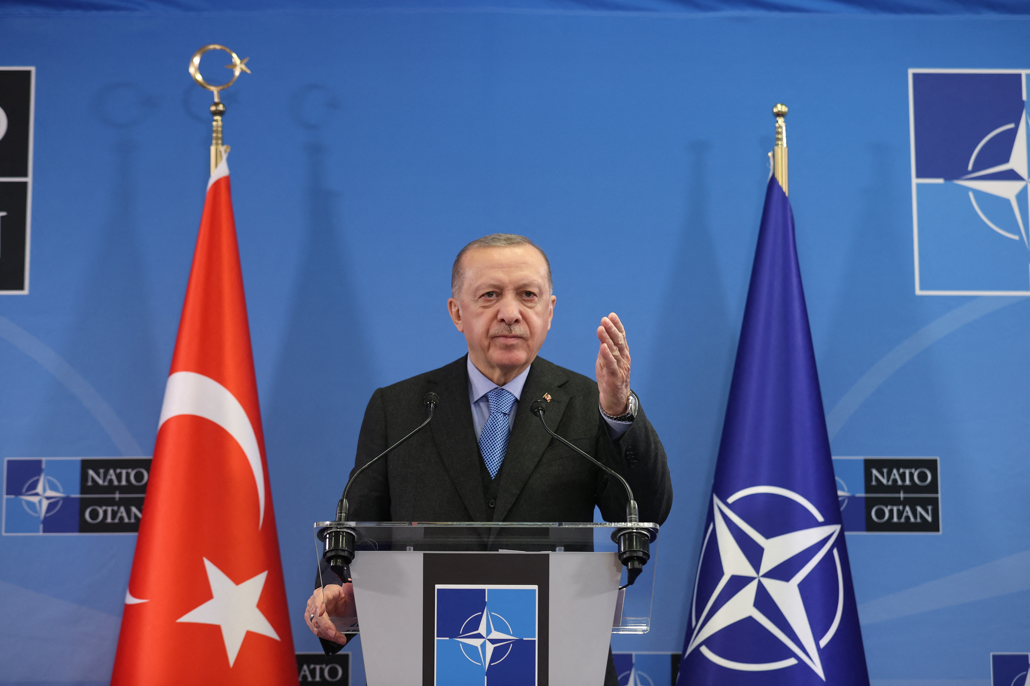 Erdogan: Nem az van, hogy Törökország bezárná az ajtót Finnország és Svédország előtt