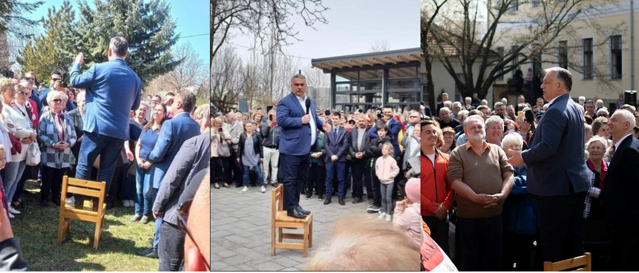 Orbánt a jelek szerint egy szolgálati szék kíséri a kampányturnéján