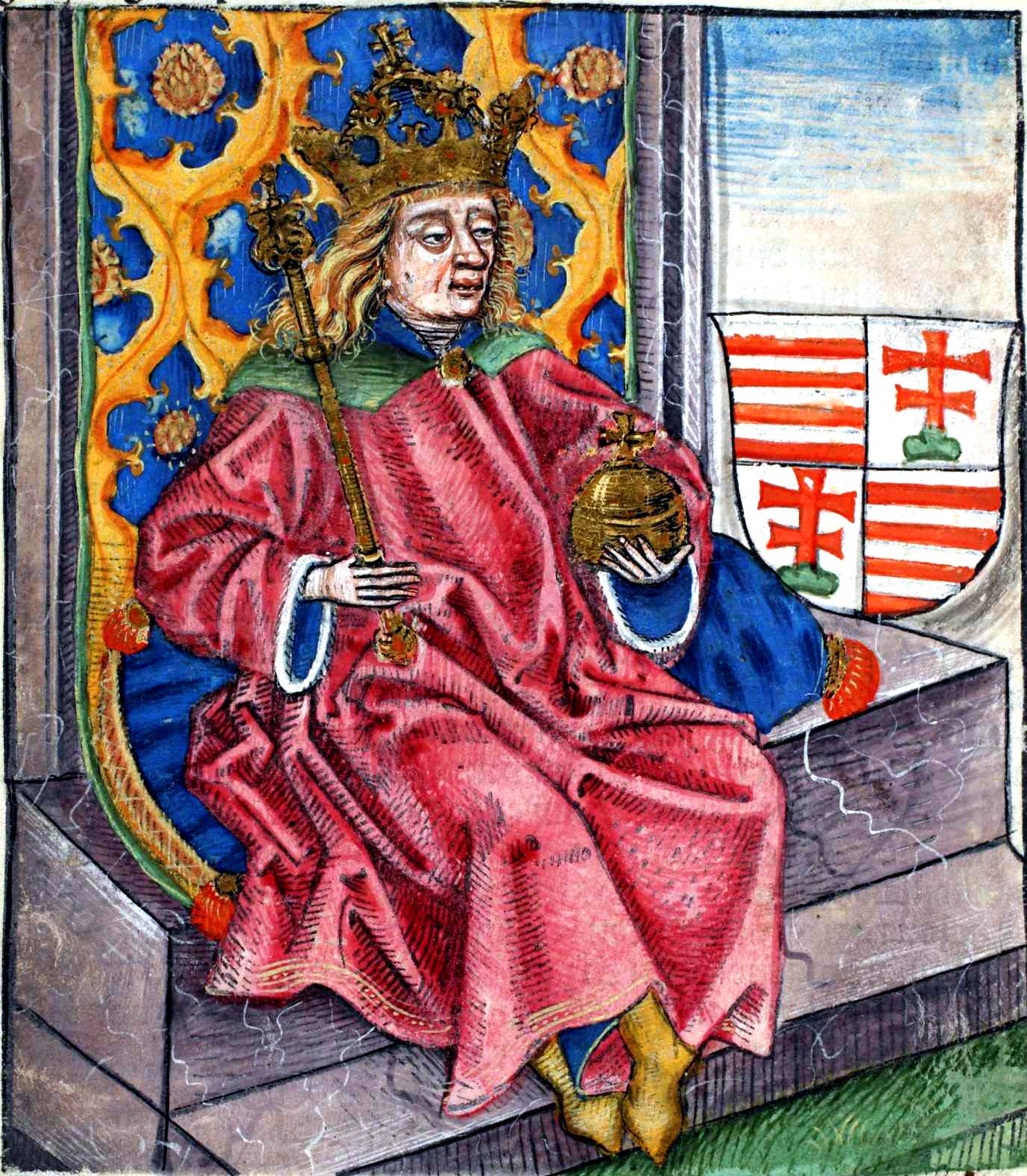 IV. Béla portréja az 1488-as Thuróczi-krónikában