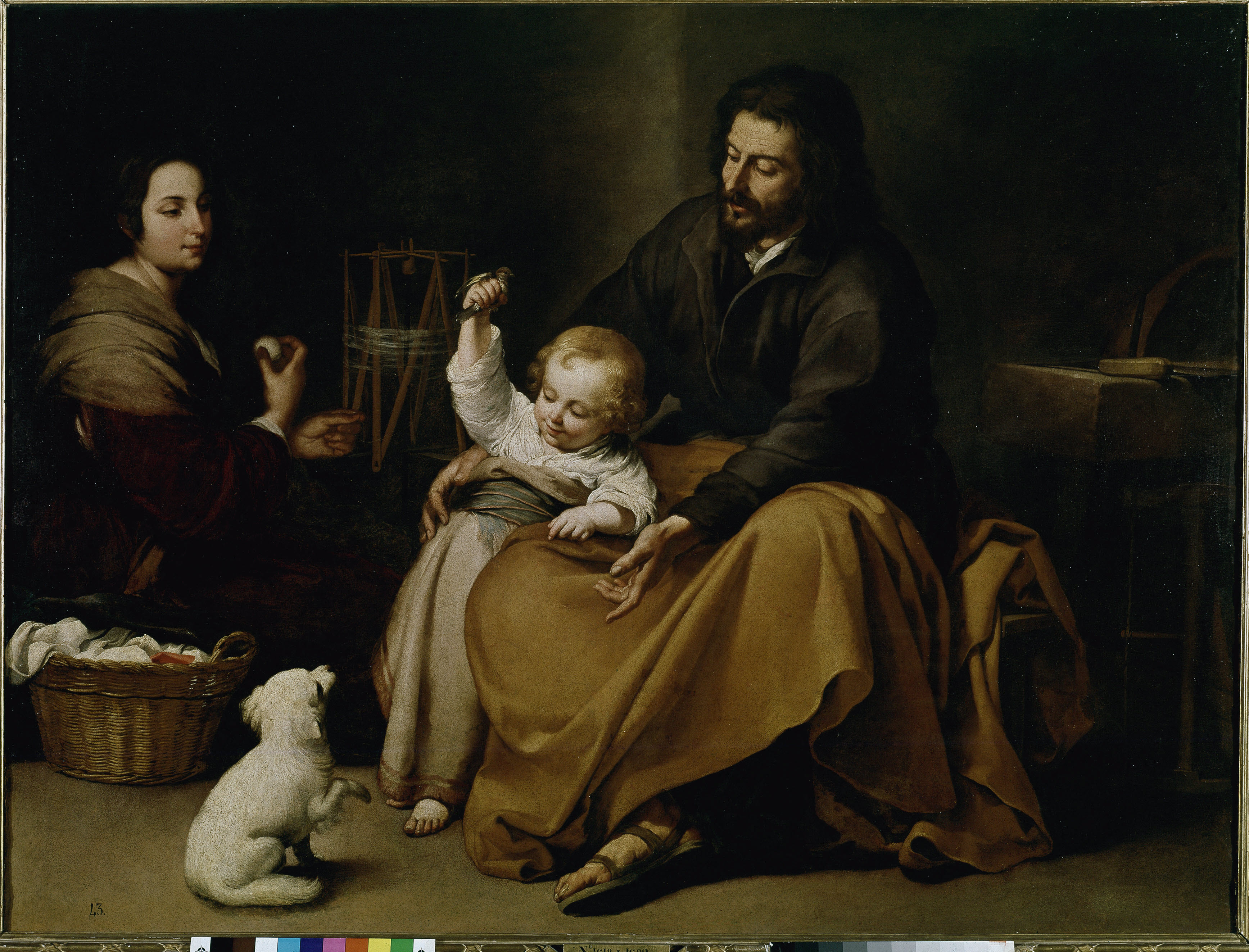 A szent család Esteban Murillo képén, 1650 körül
