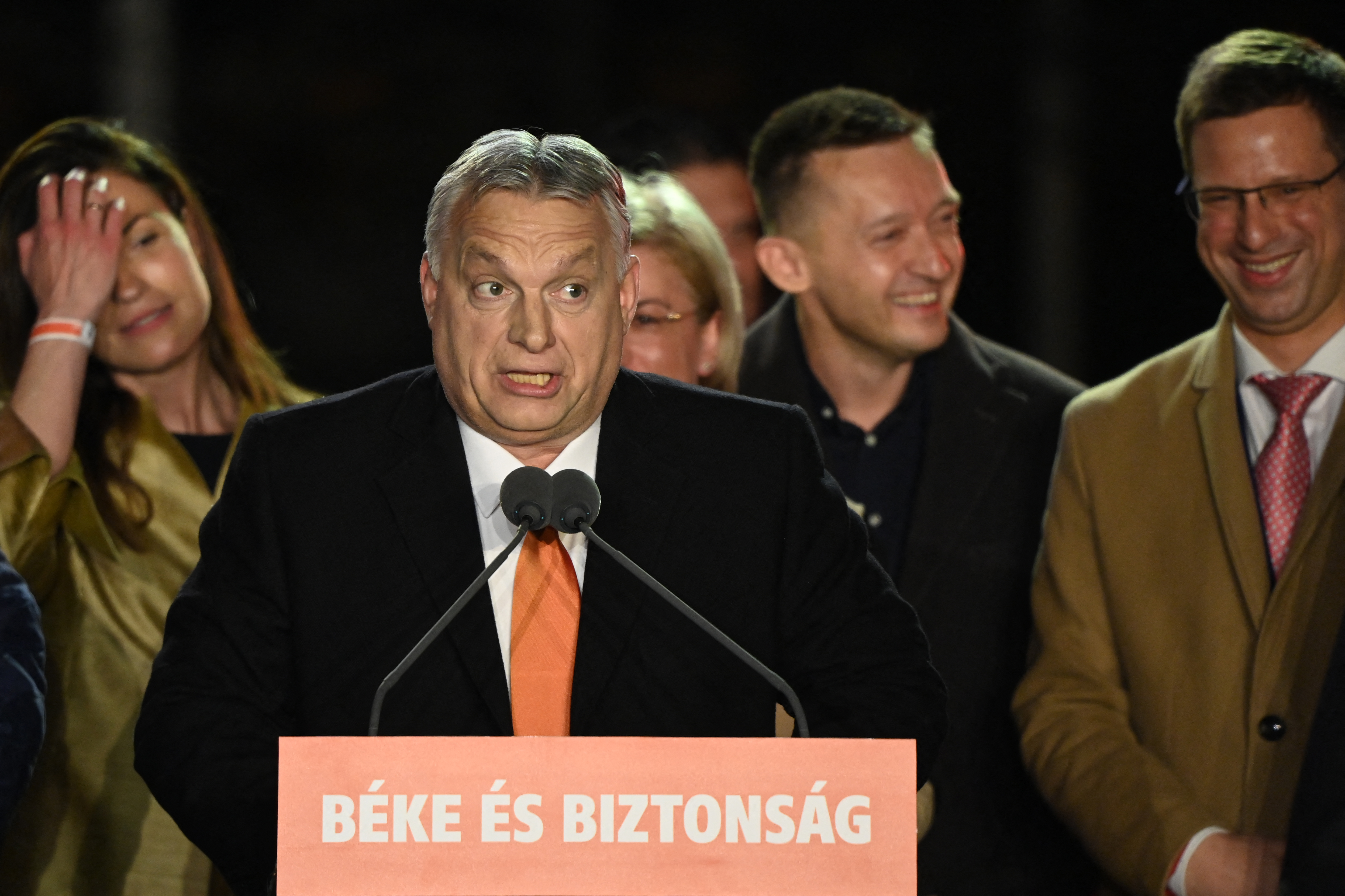 Orbán Viktor győzelmi beszéde április 3-án, vasárnap este a budapesti Bálnánál