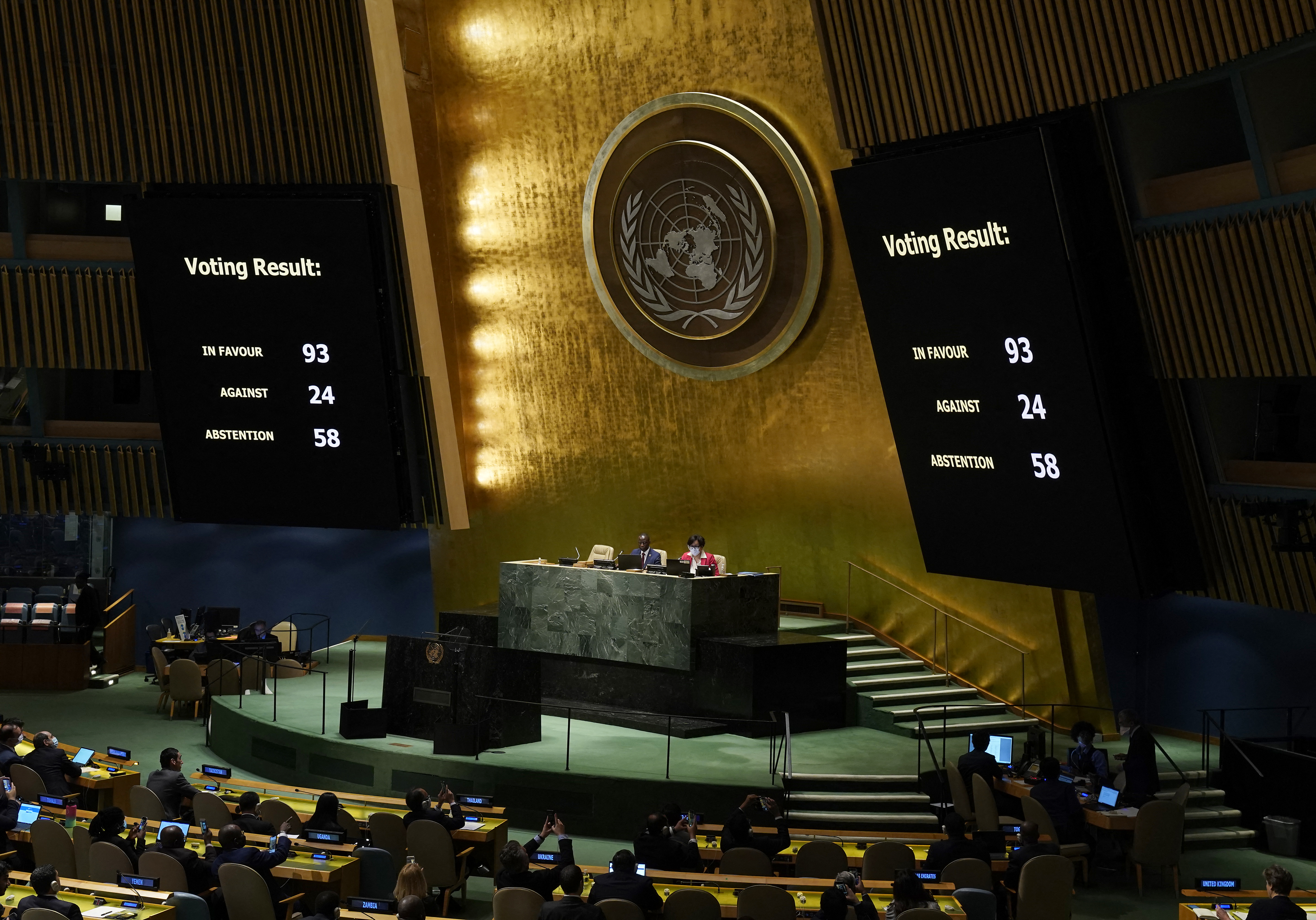 Felfüggesztették Oroszország tagságát az ENSZ emberi jogi tanácsában