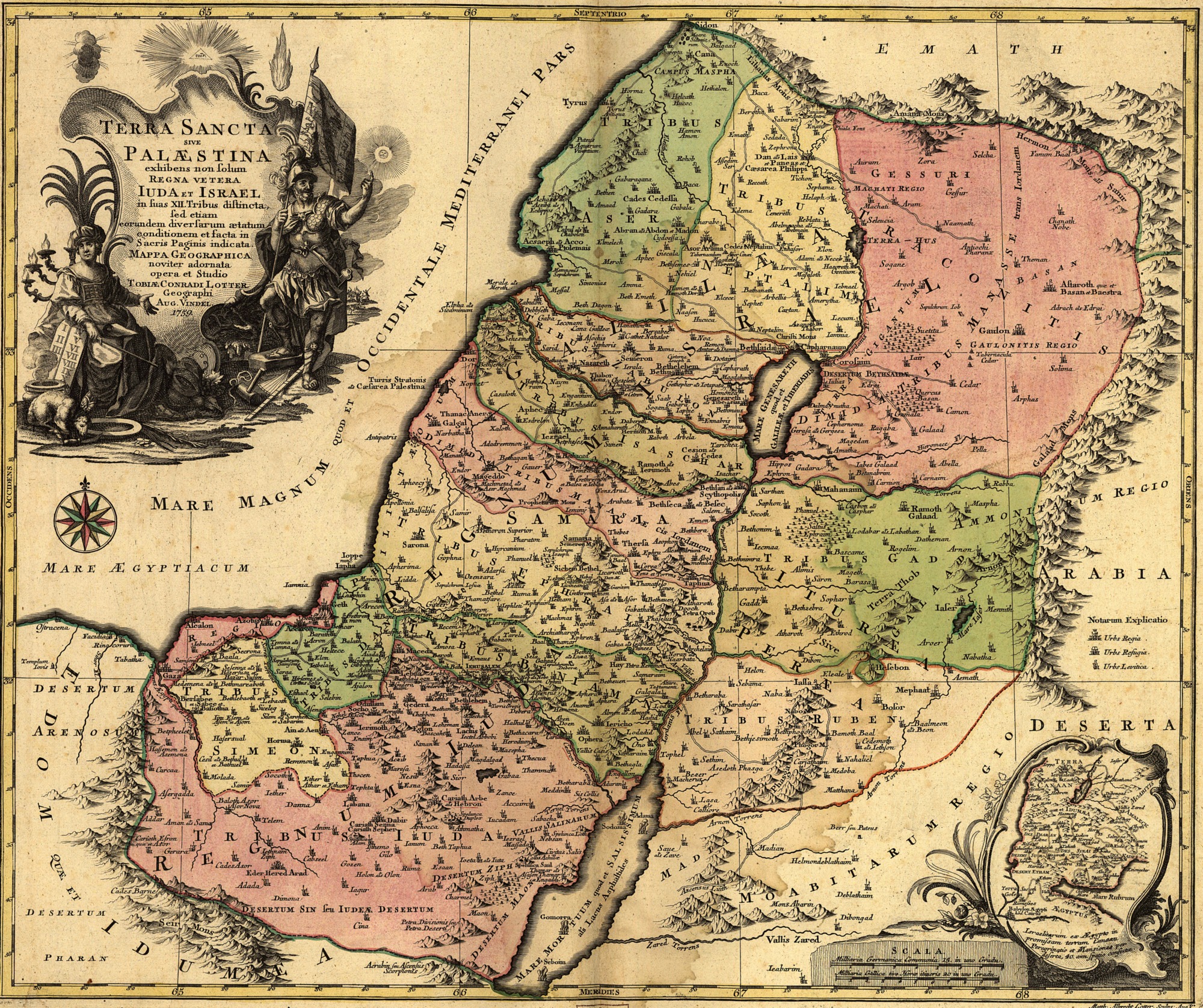 A Szentföld térképe 1759-ből