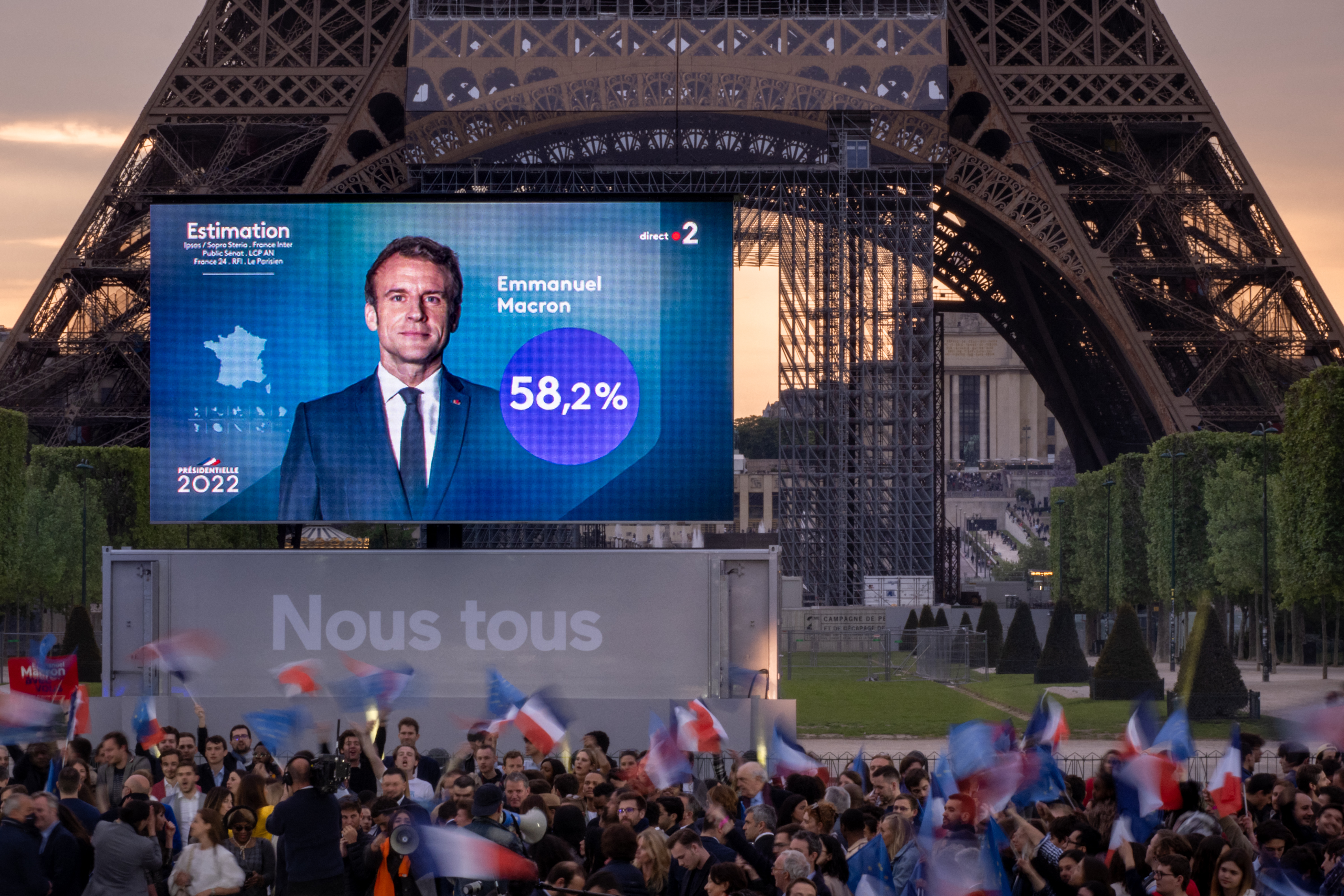 Újra Emmanuel Macron a Francia Köztársaság elnöke