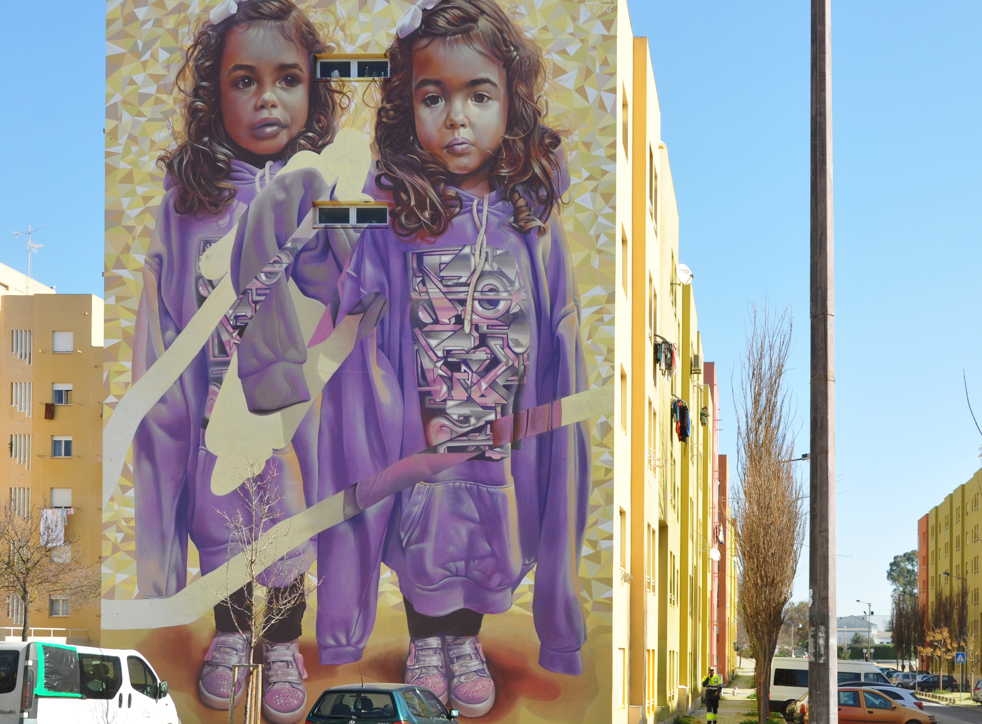Lisszaboni falfestmény: ikrek