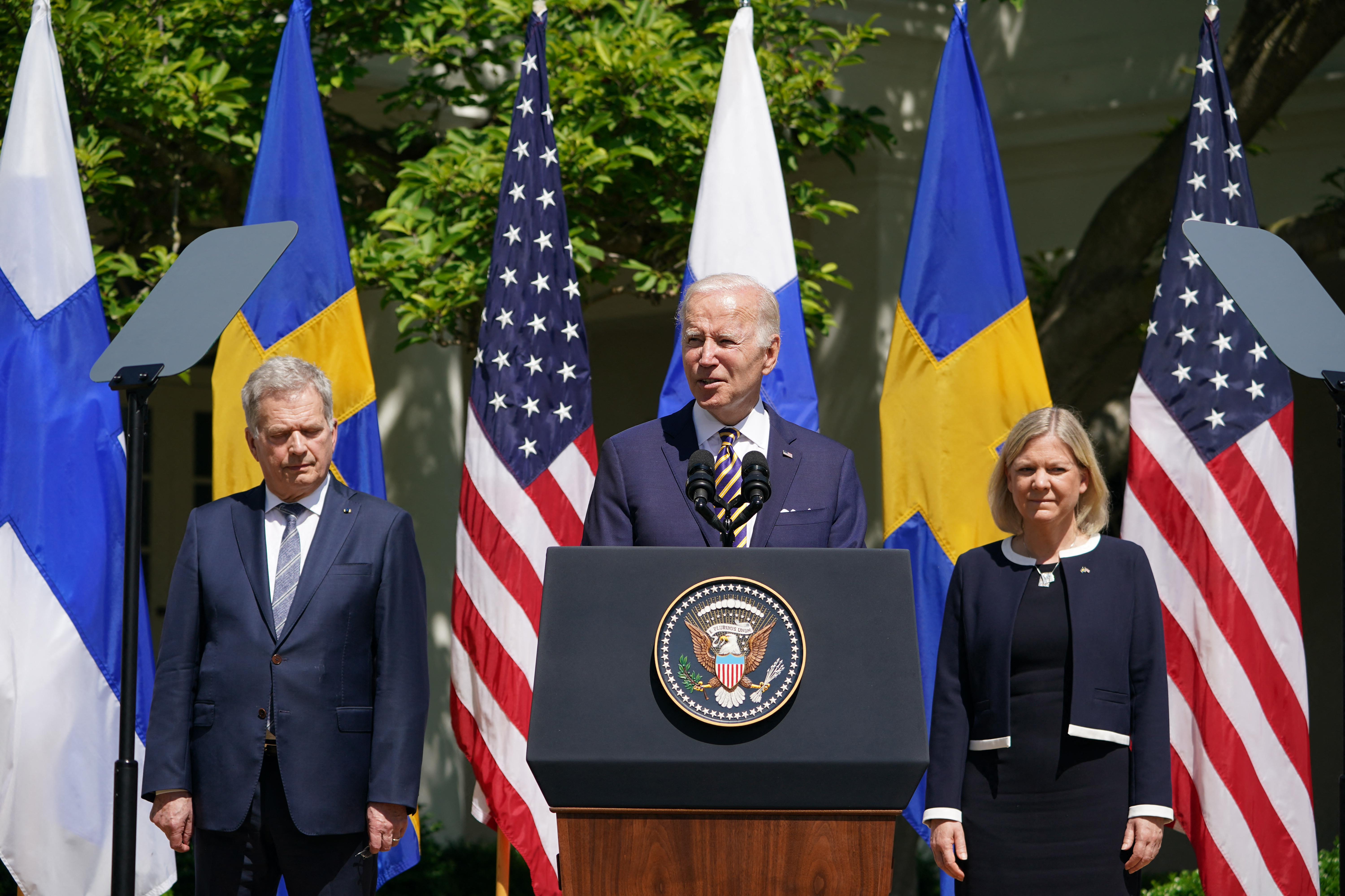 Biden: Az Egyesült Államok teljes mellszélességgel Finnország és Svédország mögött áll