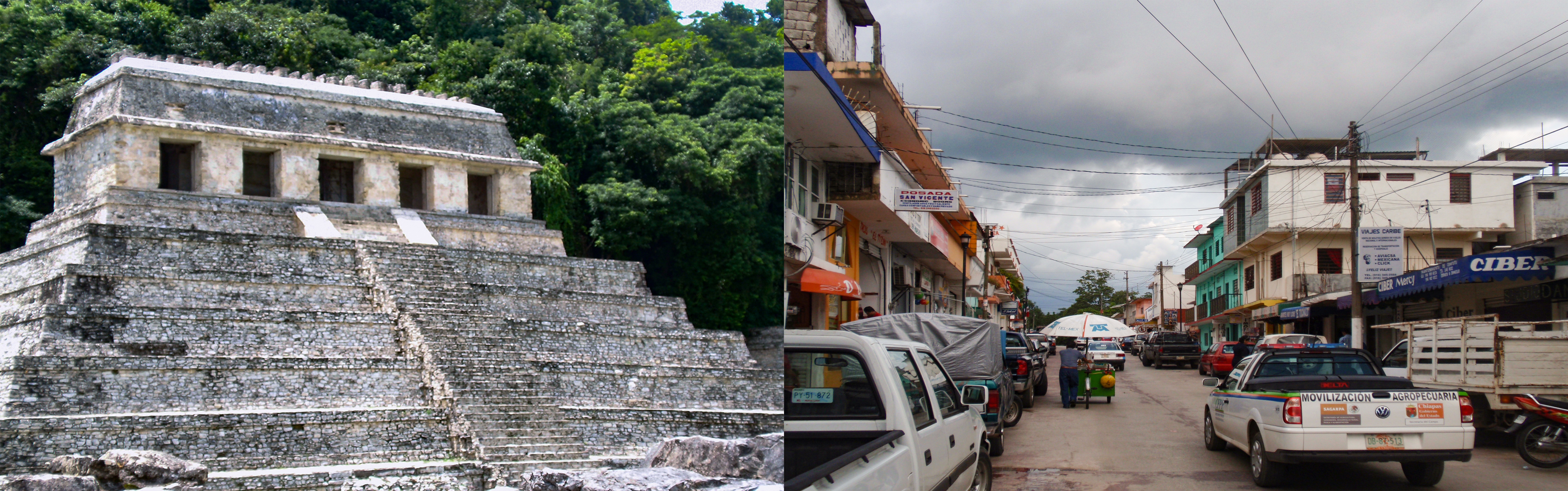 Palenque építészete 2010 éve és 2010-ben