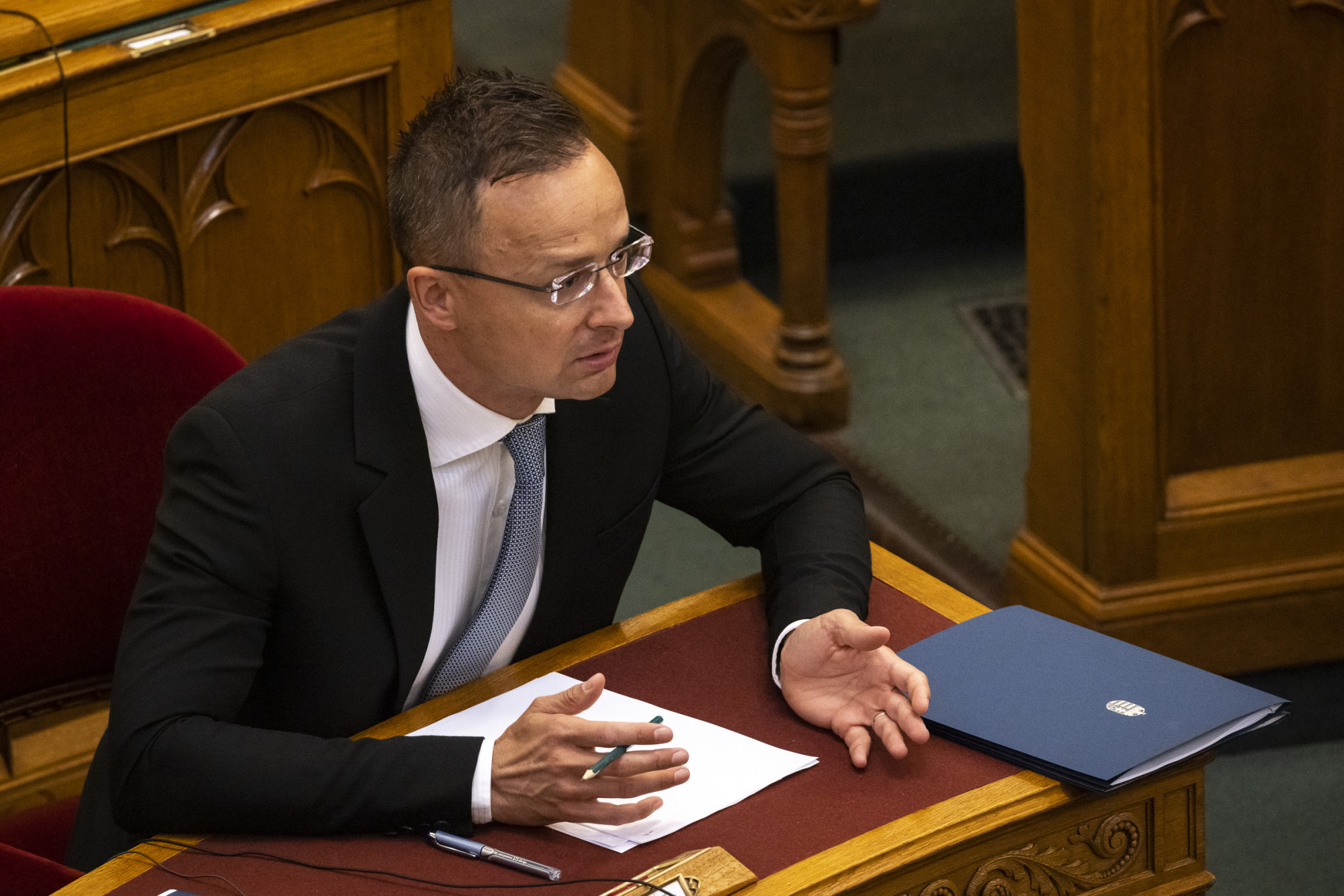 Szijjártó Péter, Magyarország külügyi és külgazdasági minisztere 2022. június 8-án az Országgyűlésben