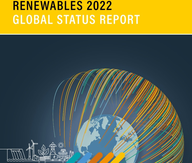 A megújulókról szóló 2022-es globális helyzetjelentés címlapja