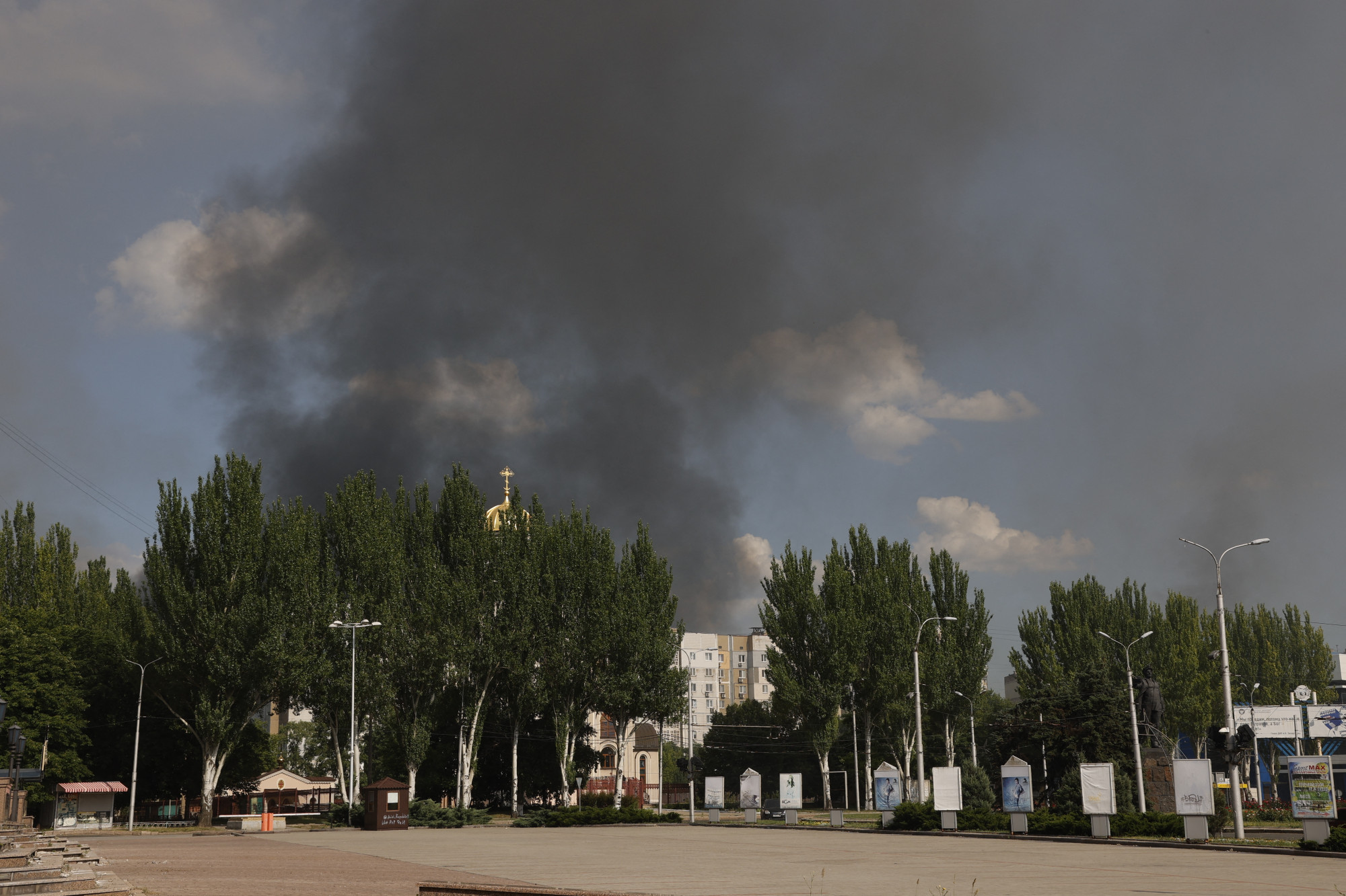 Az oroszok szerint az ukránok Donyeck városát lövik