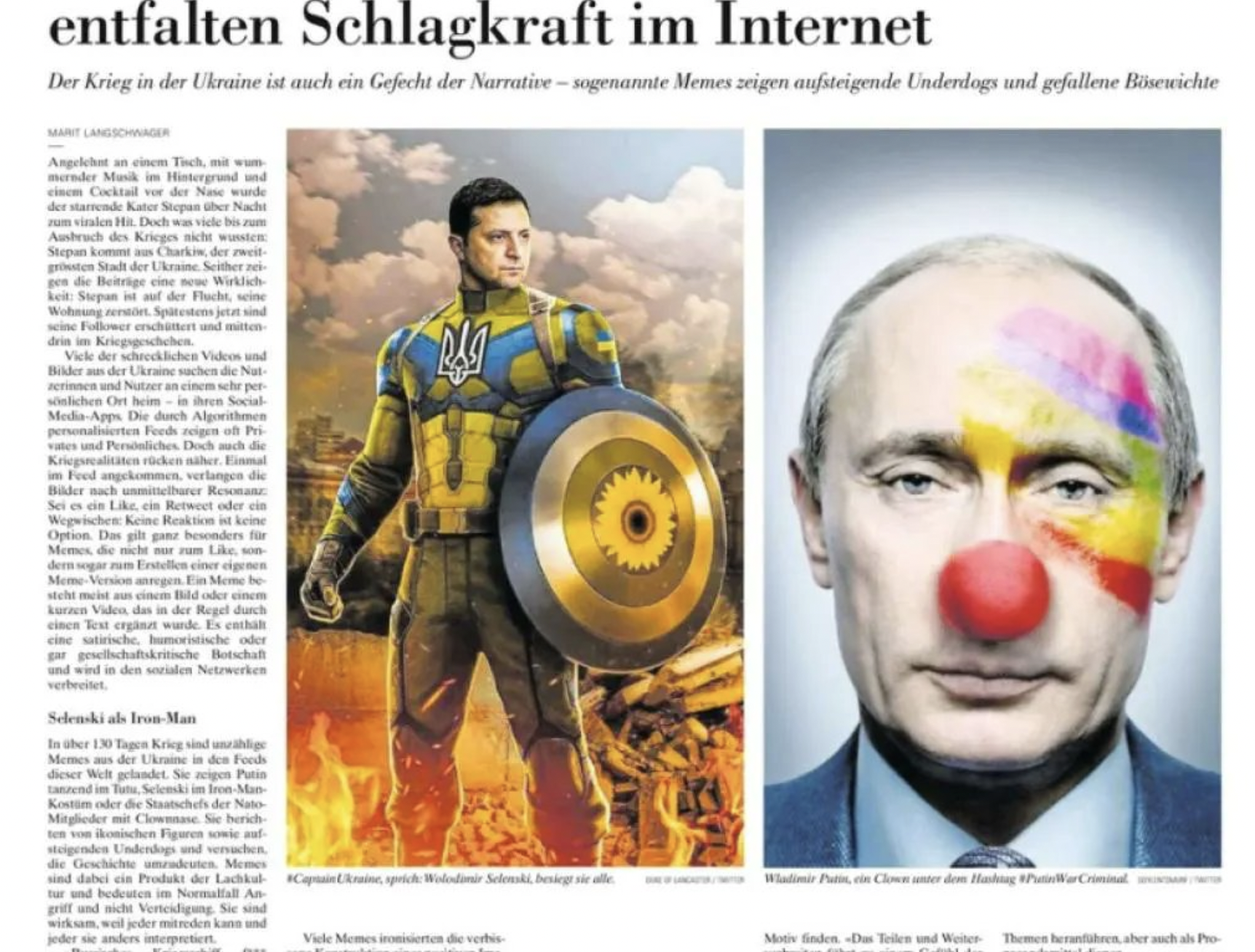 Perrel fenyeget az orosz nagykövetség egy svájci lapot, amiért szivárványszínű bohócként ábrázolták Vlagyimir Putyint