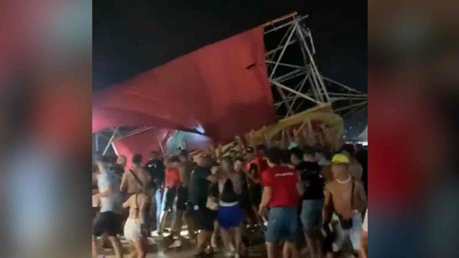 Vihar csapott le egy spanyol fesztiválra, egy ember meghalt, többen megsérültek