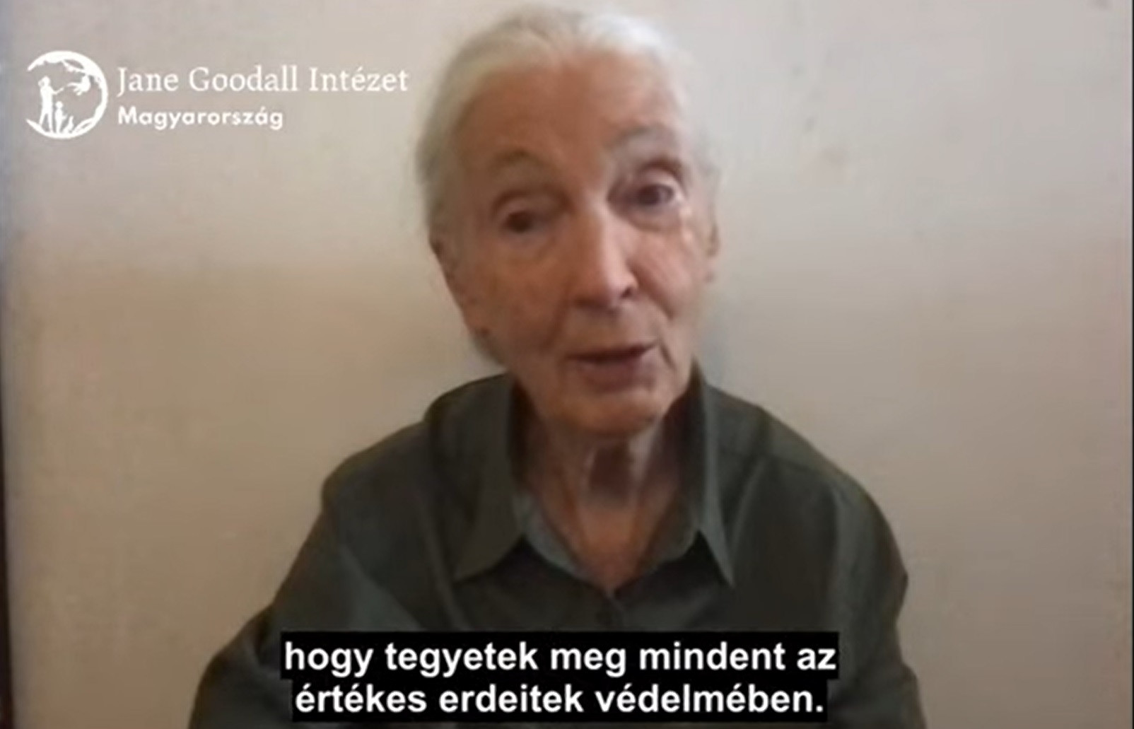 Jane Goodall videón tiltakozik a tűzifarendelet ellen