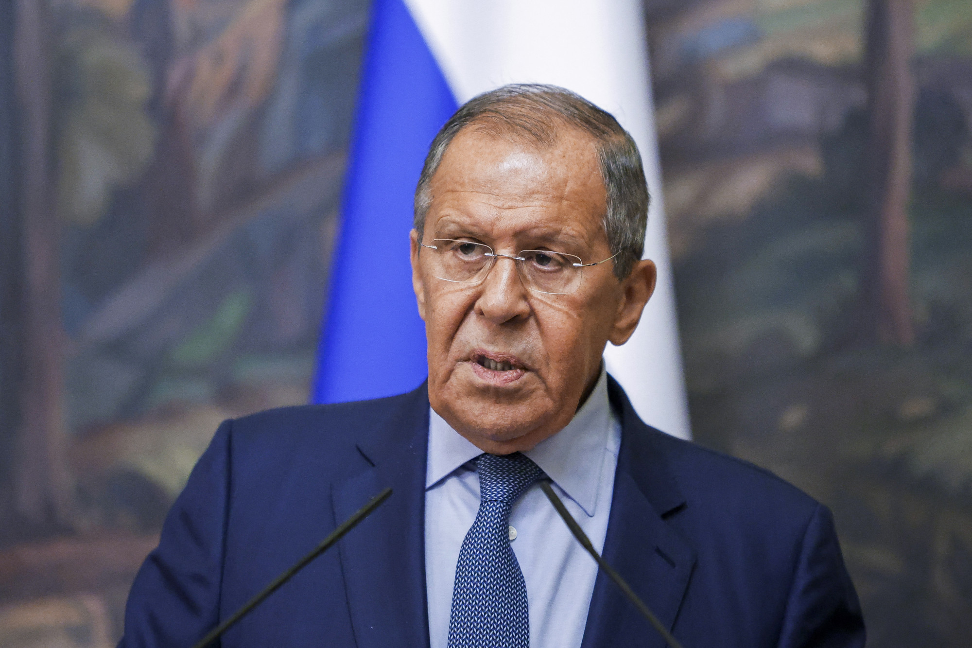 Szergej Lavrov, orosz külügyminiszter.
