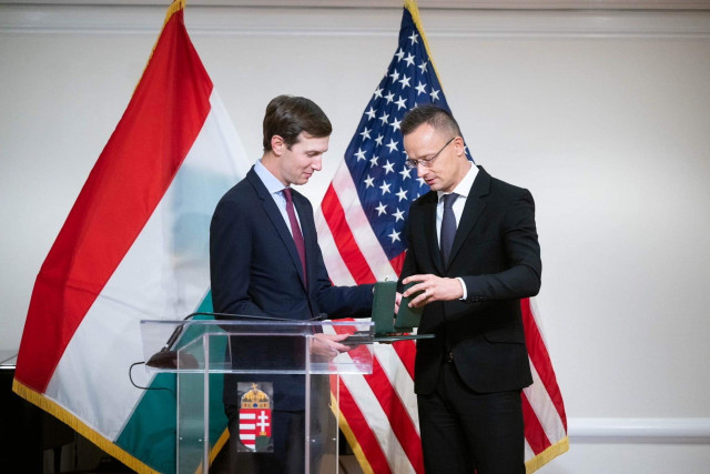 Jared Kushner és Szijjártó Péter