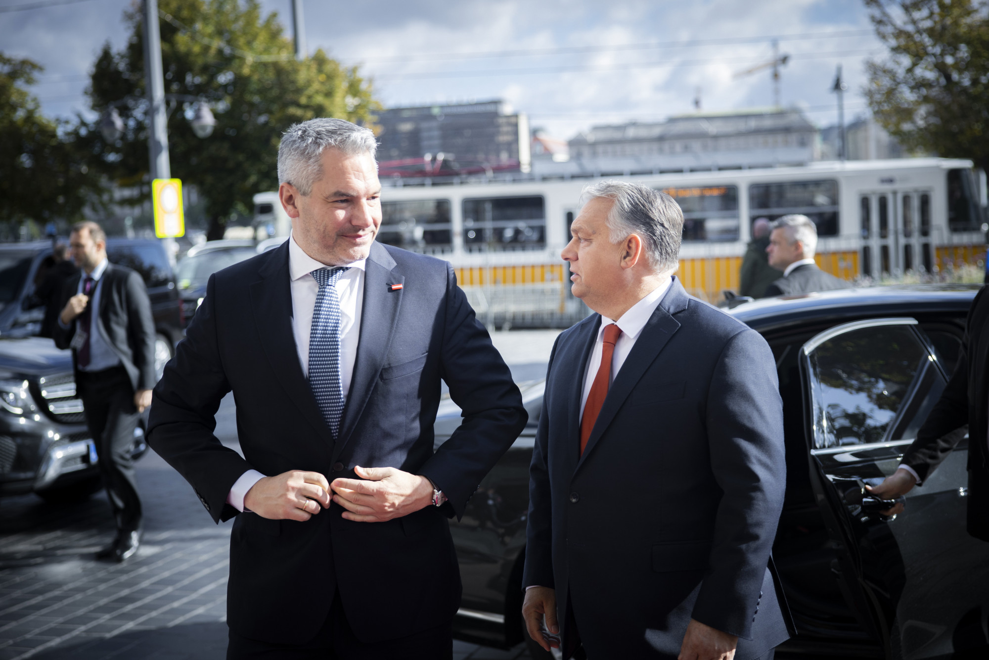 Karl Nehammer és Orbán Viktor