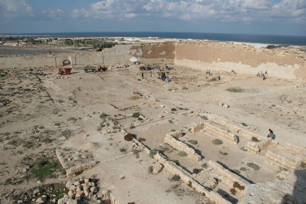 A Taposiris Magna templomkomplexumának egy részlete