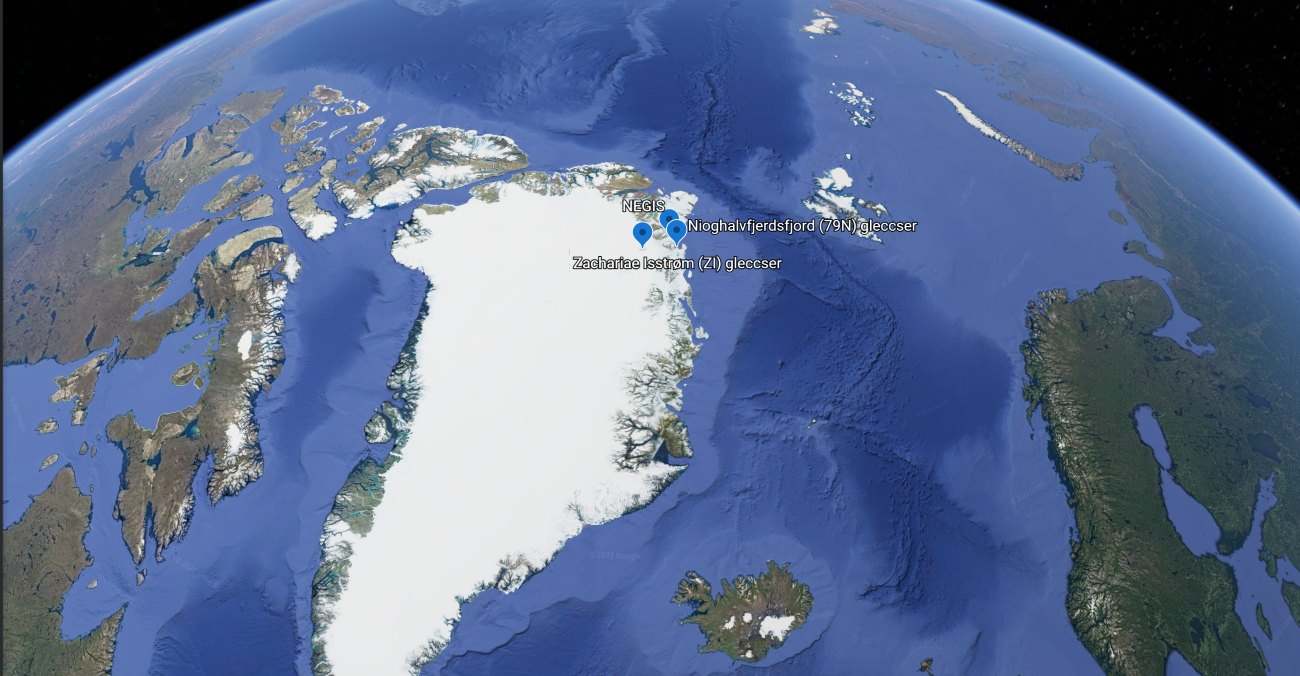 A NEGIS Grönland északkeleti részén található, lakott területektől távol