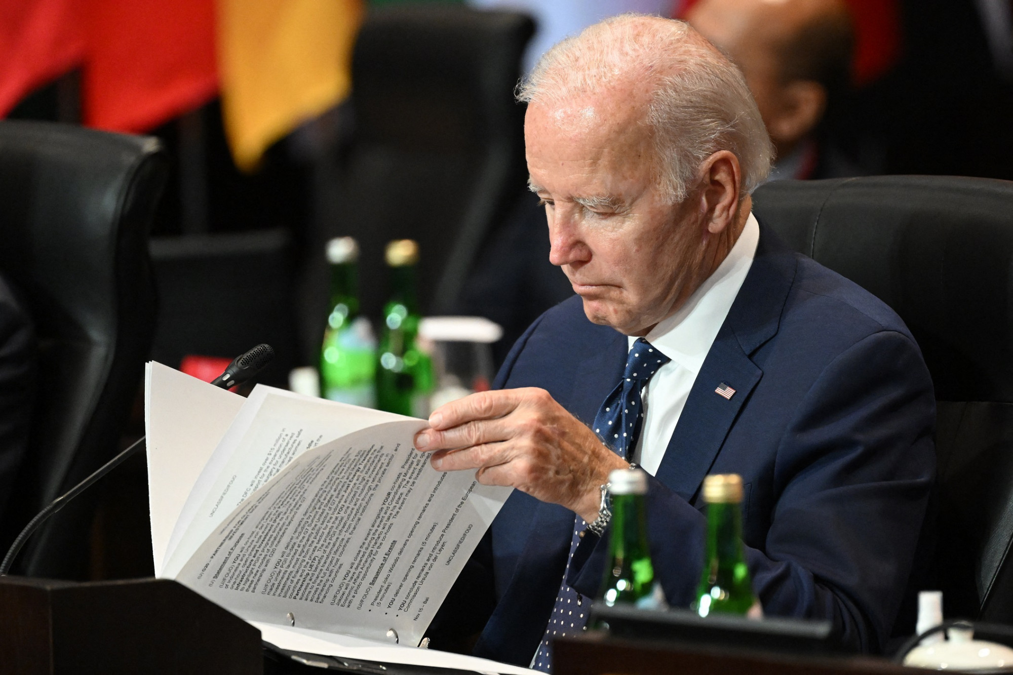 Joe Biden nem vett részt a G20-csúcstalálkozó első estéjén rendezett gálavacsorán Baliban