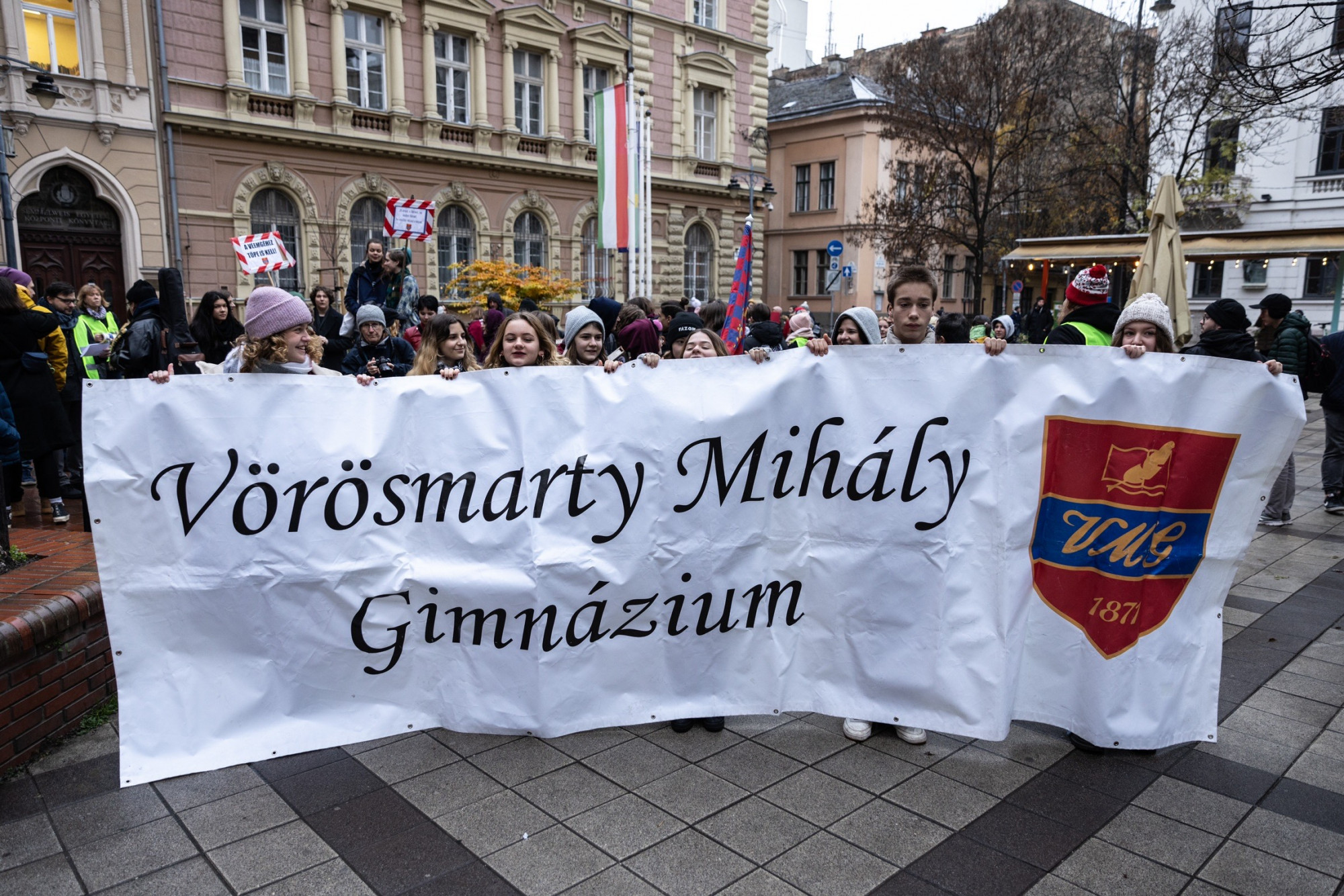 A VIII. kerületi Vörösmarty Mihály Gimnázium diákjai