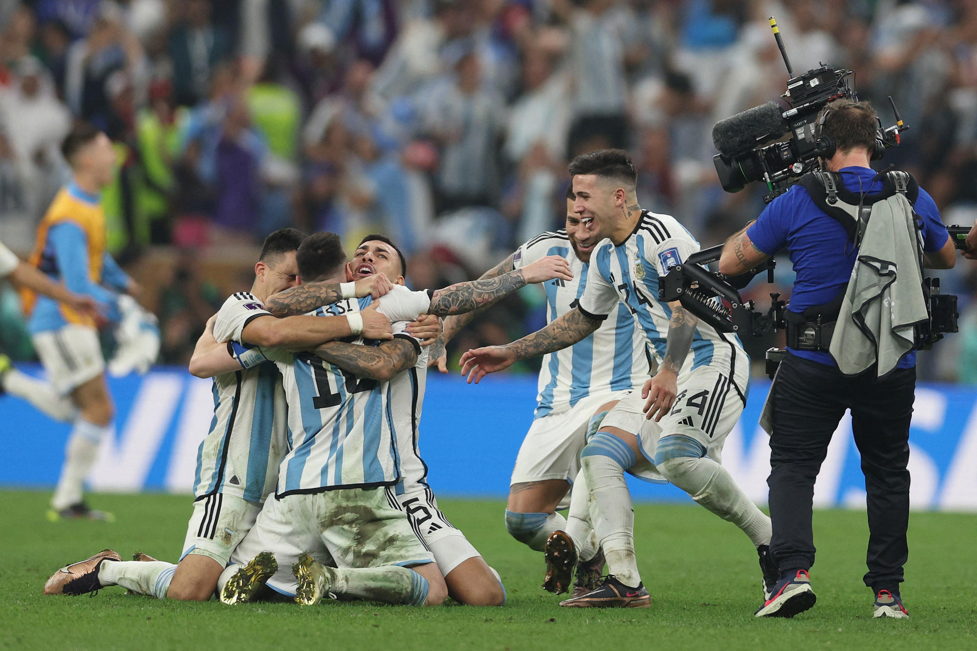 Argentína öröme a 11-es párbaj után