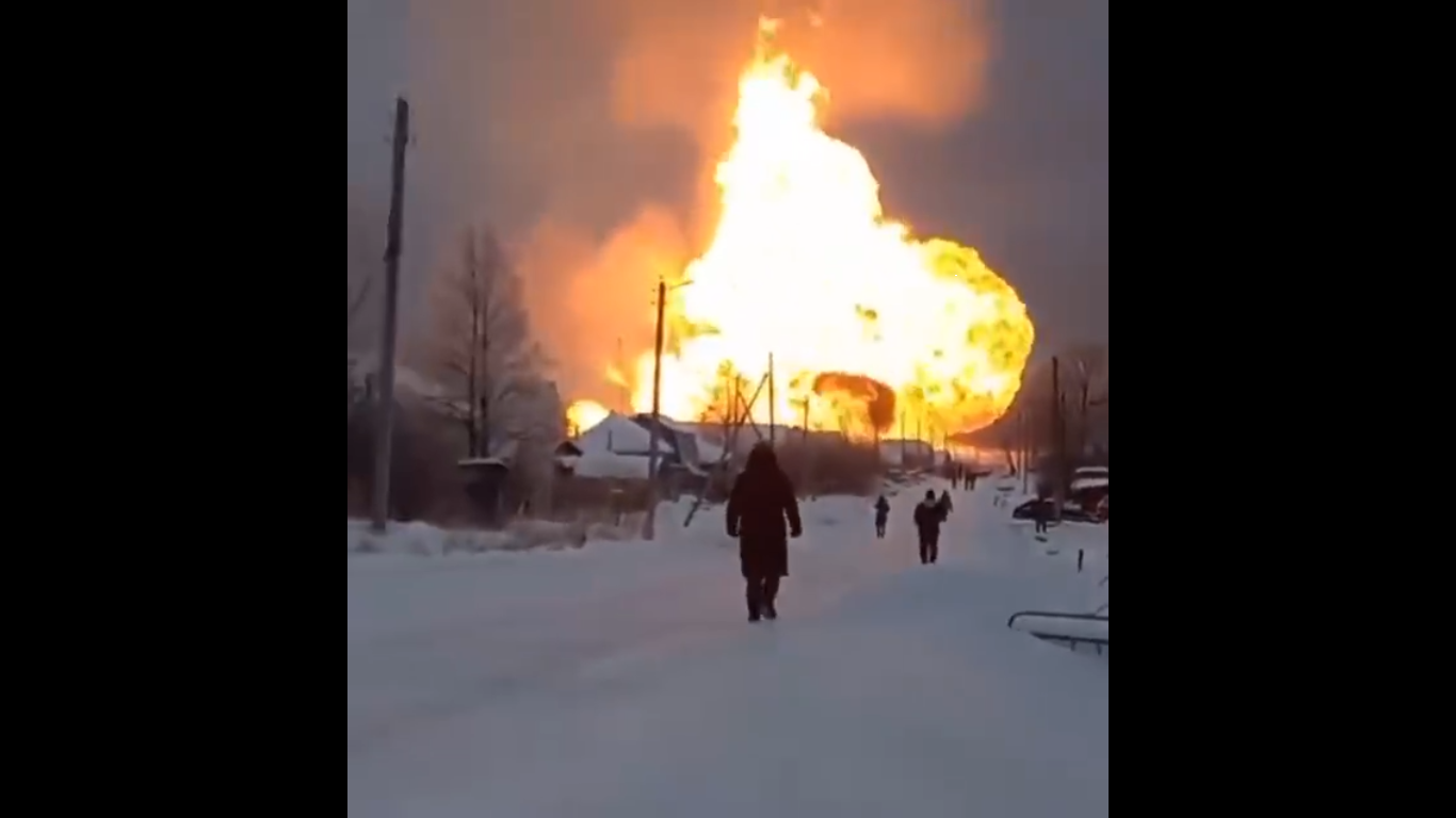 Felrobbant az Urengoj–Pomari–Ungvár gázvezeték