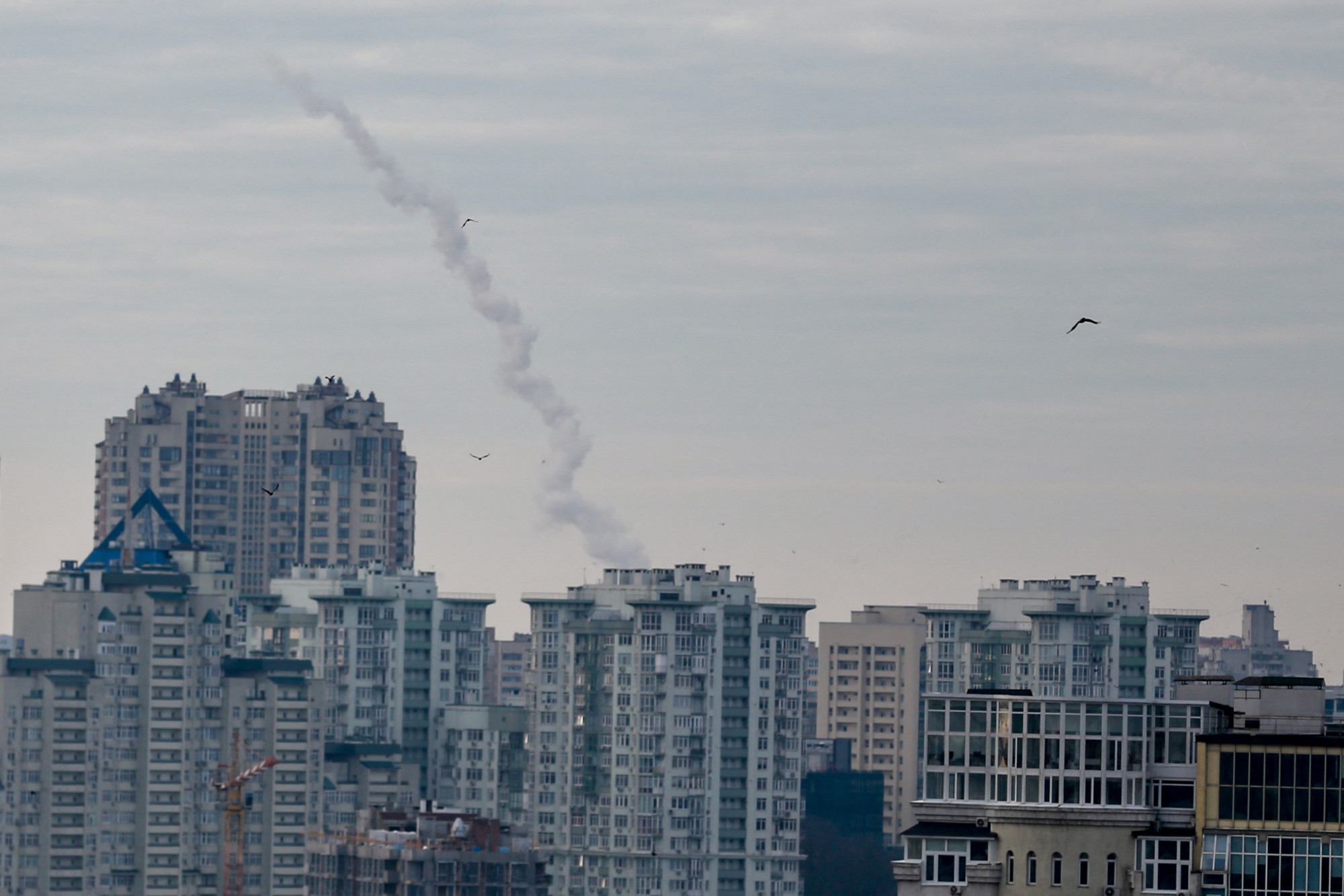 Rakétákkal és drónokkal támadták Kijevet az oroszok