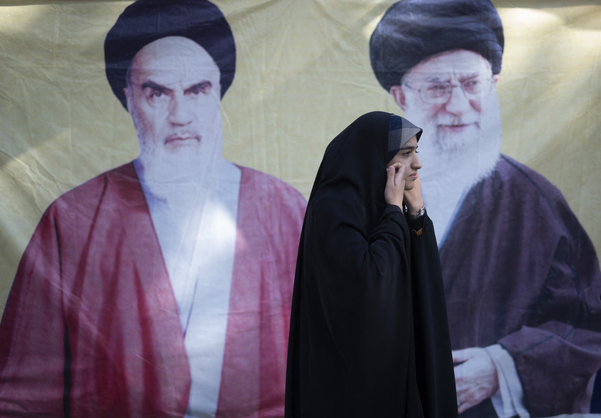 Iráni nő Teheránban 2023. január 2-án.