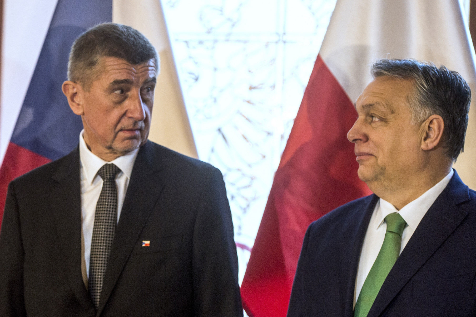 Babiš és Orbán 2020 márciusában Prágában