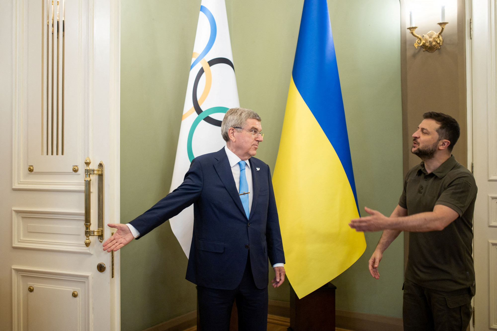 A Nemzetközi Olimpiai Bizottság elnöke visszautasította Zelenszkij meghívását Bahmutba