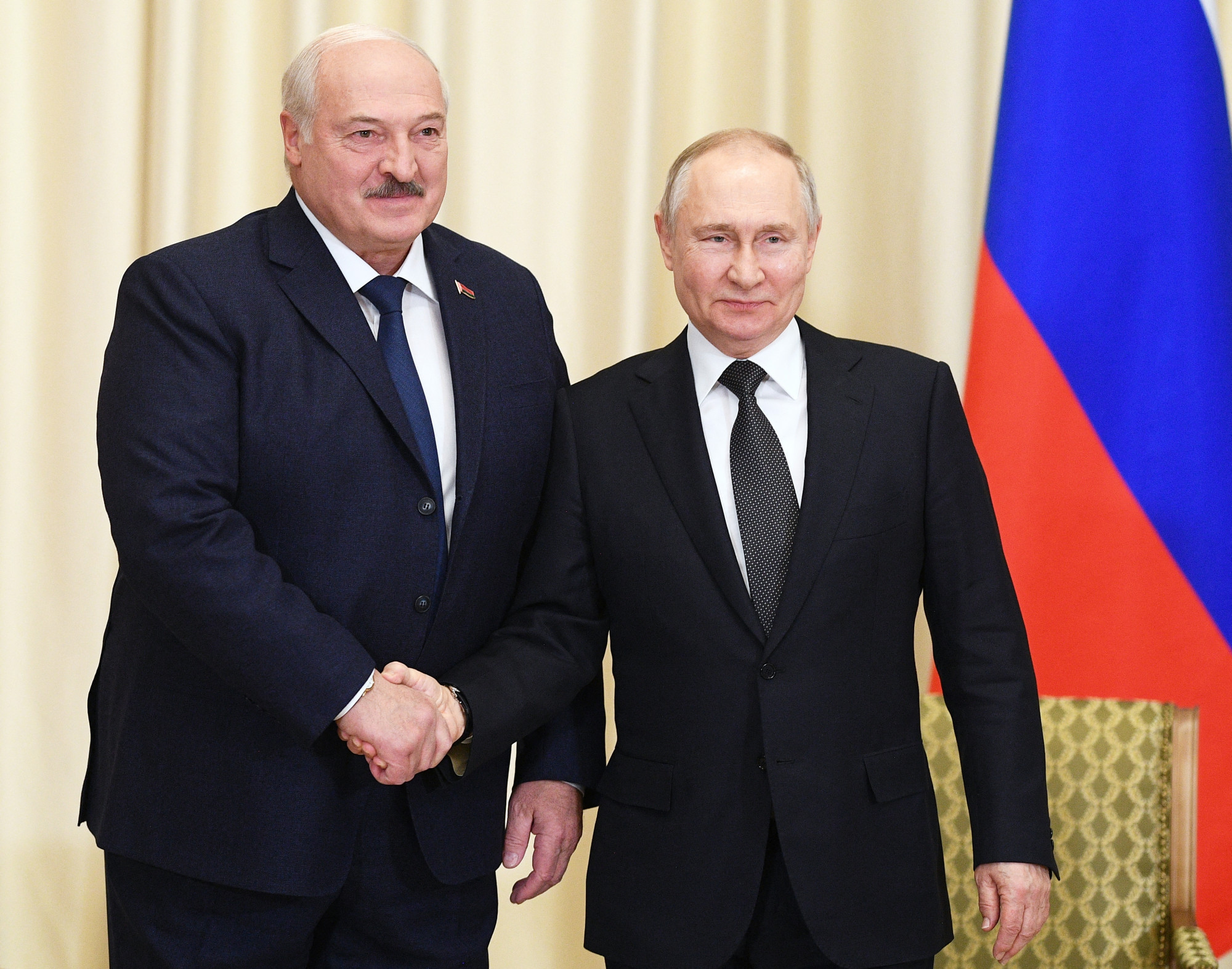 Lukashenko and Putin in Moscow on Friday