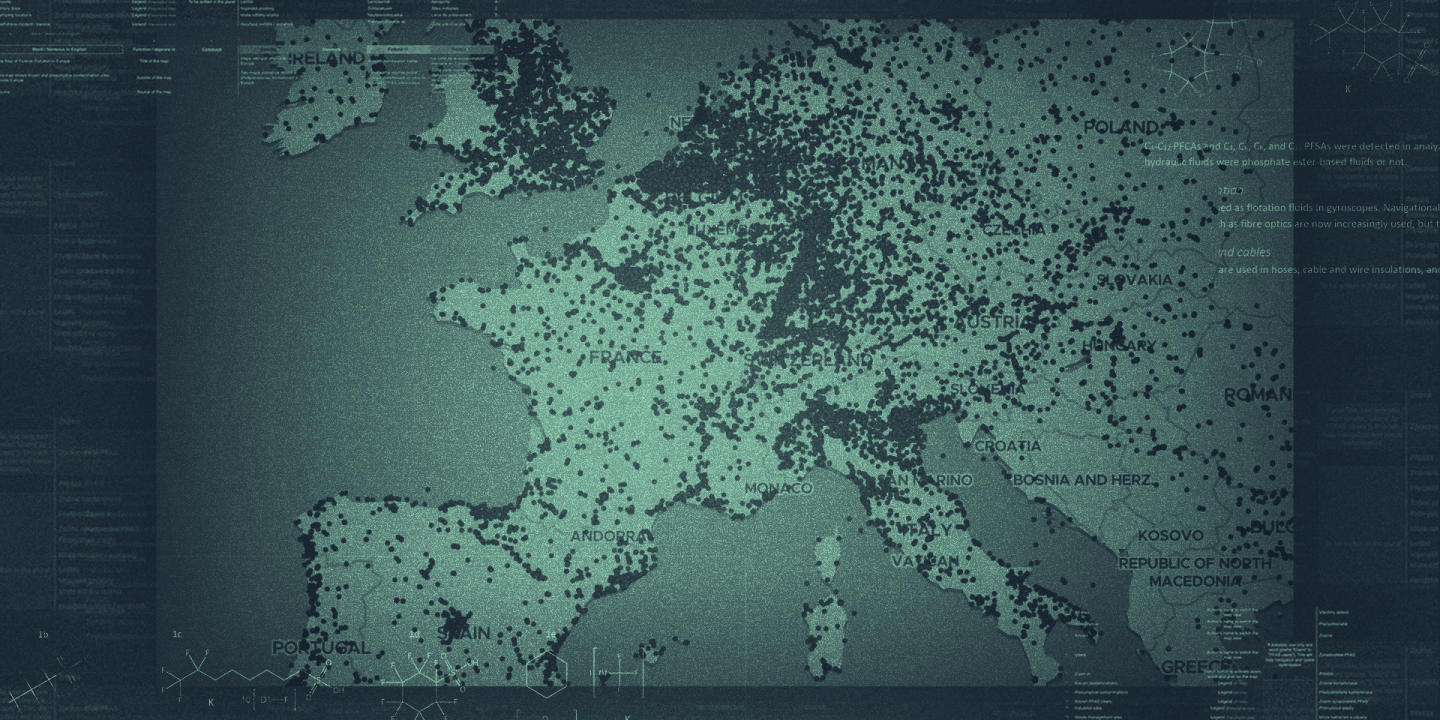 A súlyos európai PFAS-szennyezések áttekintő térképe