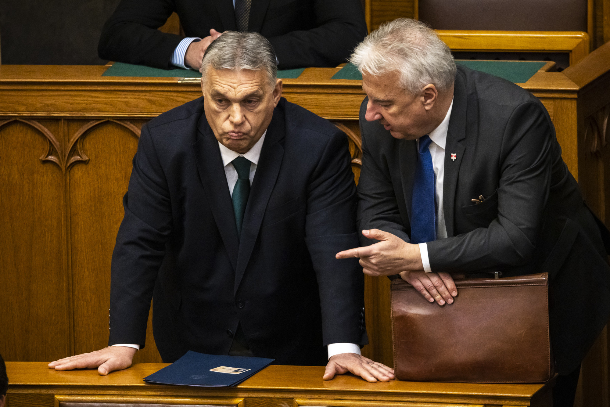 Orbán Viktor és Semjén Zsolt a parlamentben